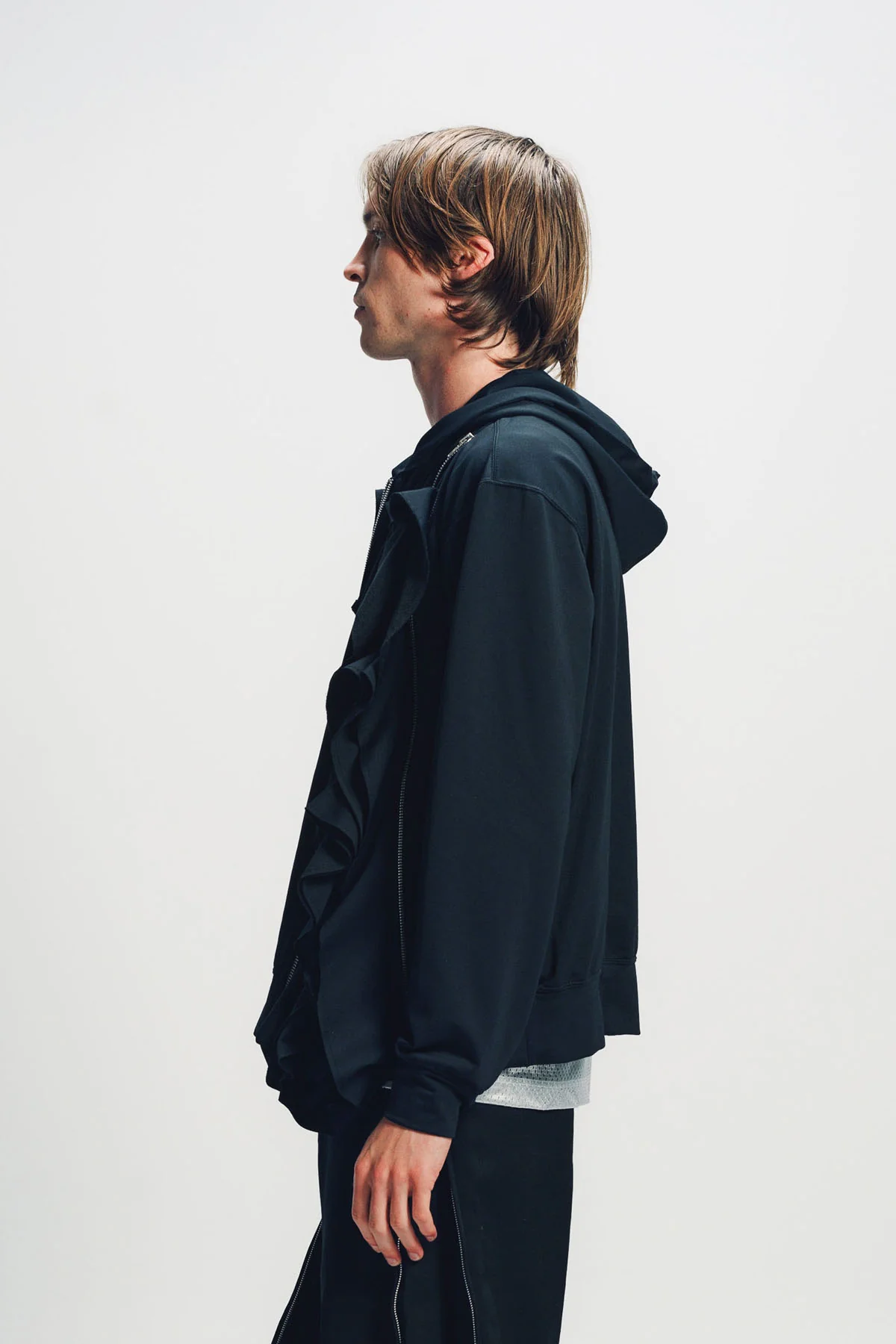 COMME DES GARCONS HOMME PLUS | DOUBLE ZIP HOODIE - Image 3