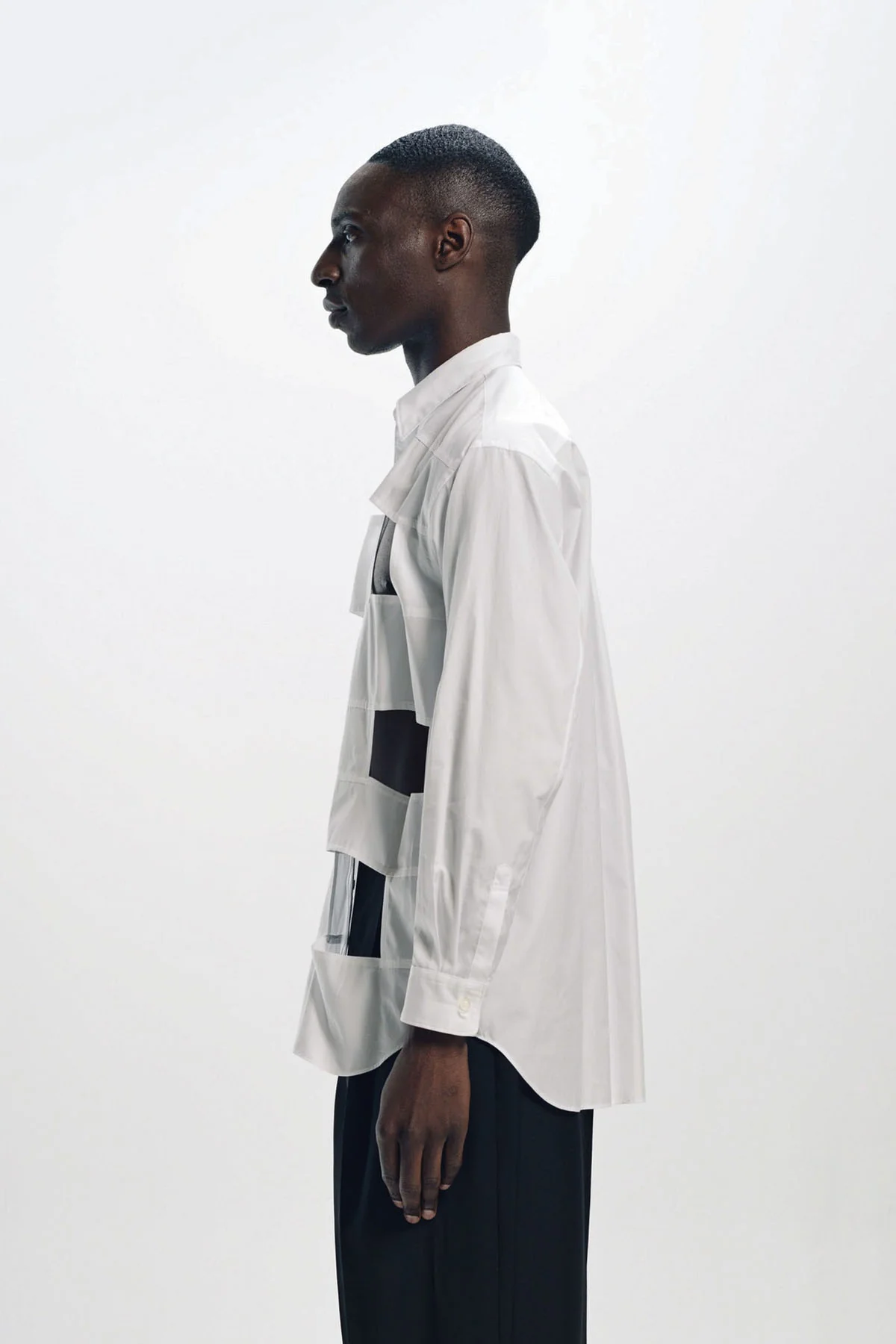 COMME DES GARCONS HOMME PLUS | LAYERED LONG SLEEVE SHIRT - Image 3