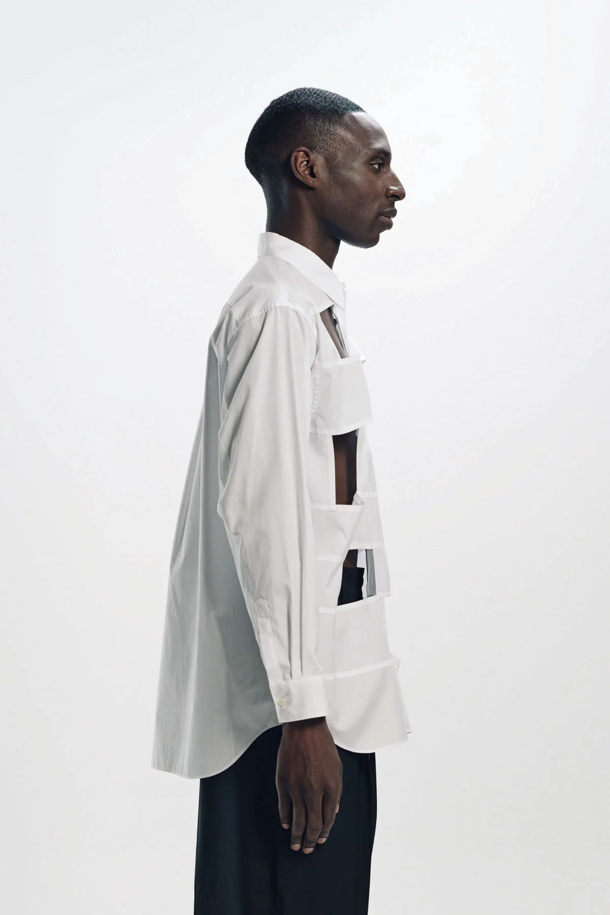 COMME DES GARCONS HOMME PLUS | LAYERED LONG SLEEVE SHIRT - Image 5