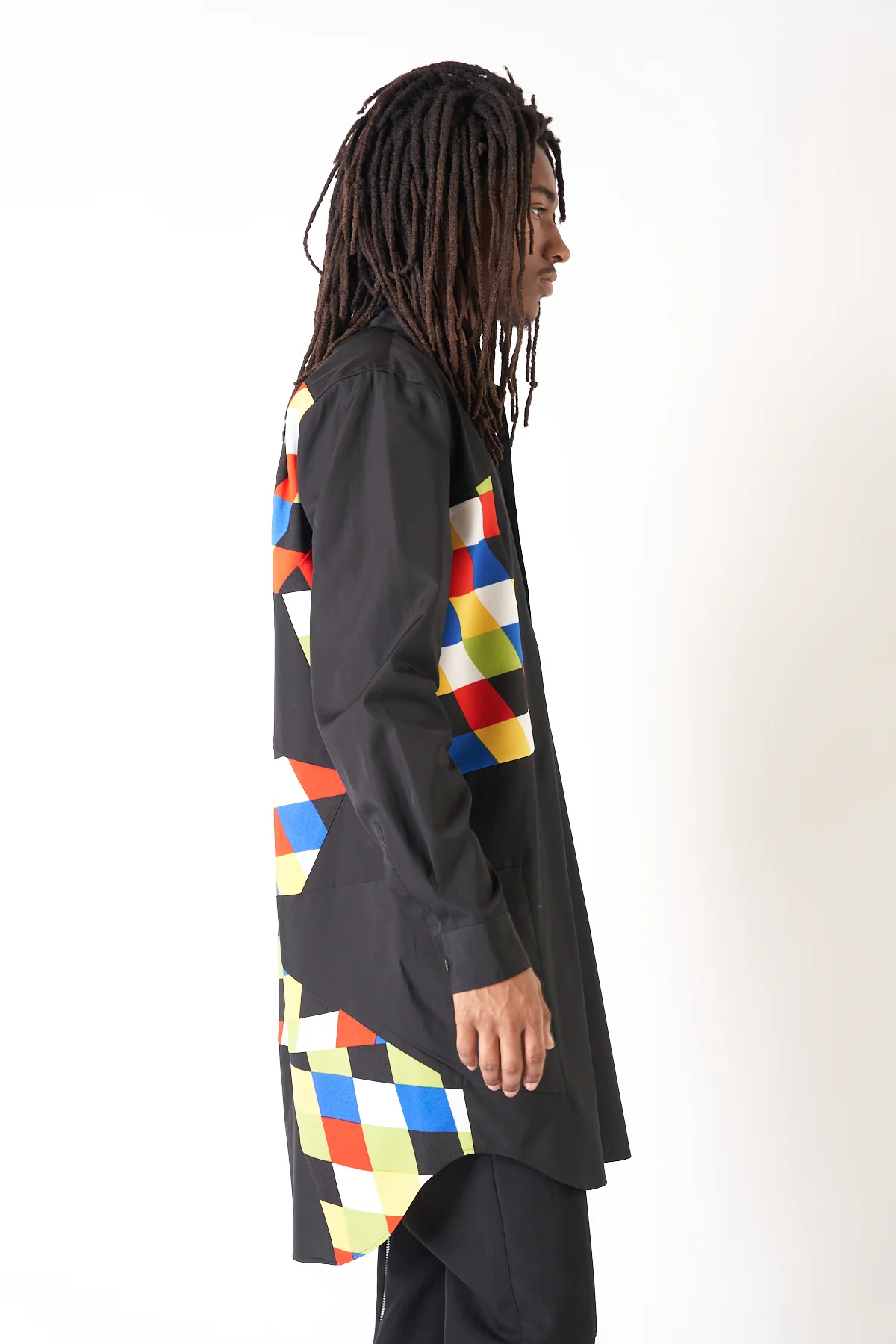 COMME DES GARÇONS HOMME PLUS | OXFORD DIAMOND LONG SLEEVE SHIRT - Image 4