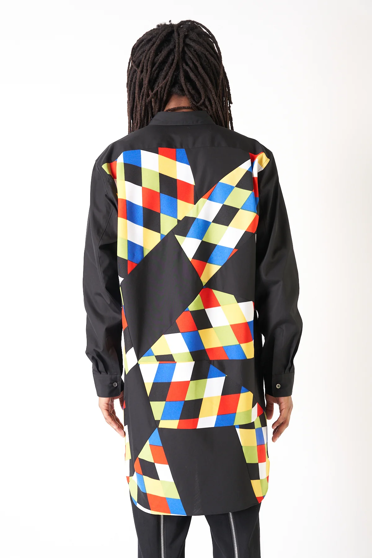 COMME DES GARÇONS HOMME PLUS | OXFORD DIAMOND LONG SLEEVE SHIRT - Image 5