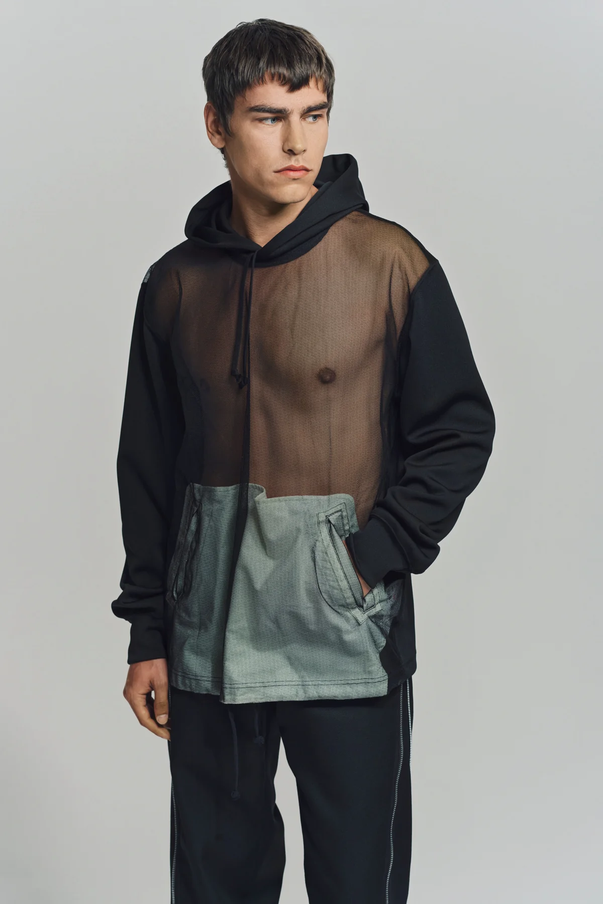 COMME DES GARCONS HOMME PLUS | POLY NYLON HOODIE - Image 2