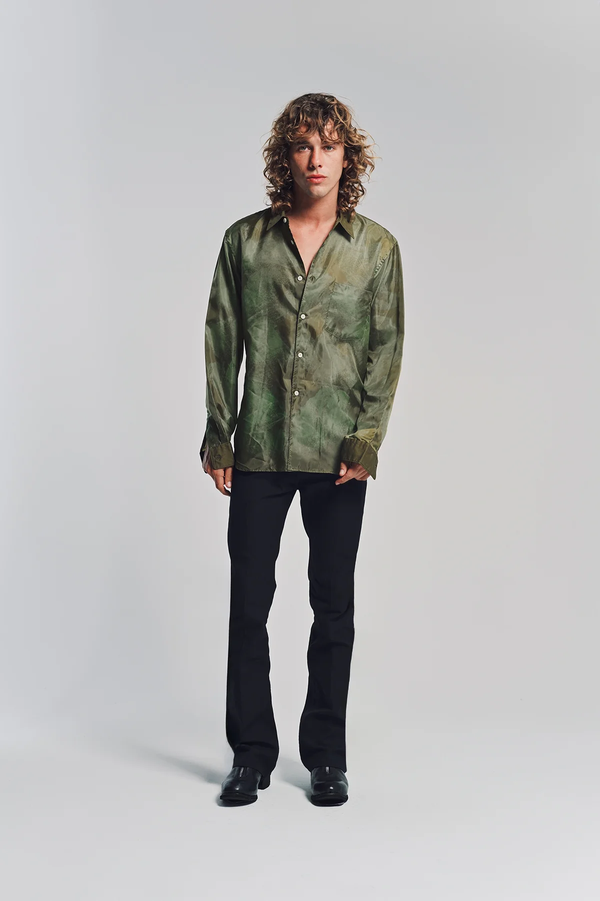 COMME DES GARCONS HOMME PLUS | TAFFETA LONG SLEEVE SHIRT