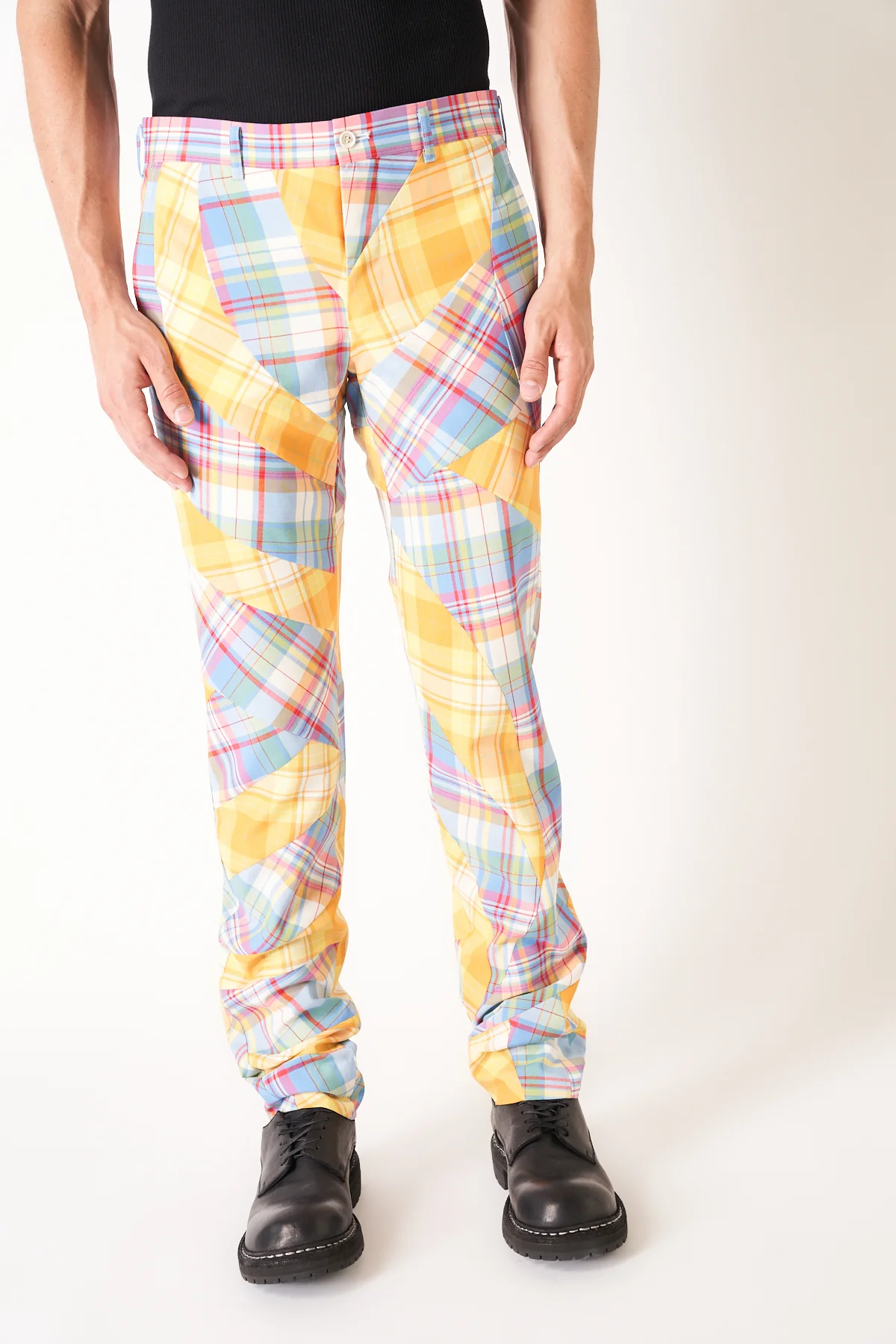 COMME DES GARÇONS HOMME PLUS | TARTAN CHECK PANTS - Image 2