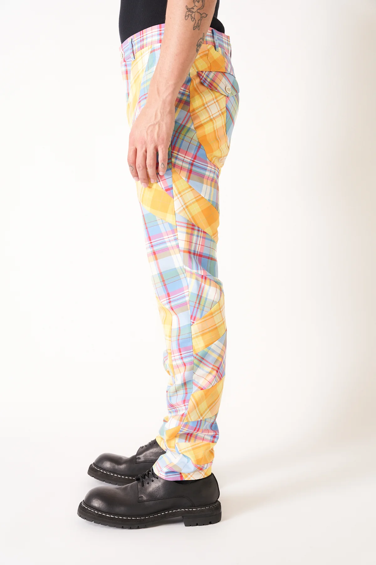 COMME DES GARÇONS HOMME PLUS | TARTAN CHECK PANTS - Image 3
