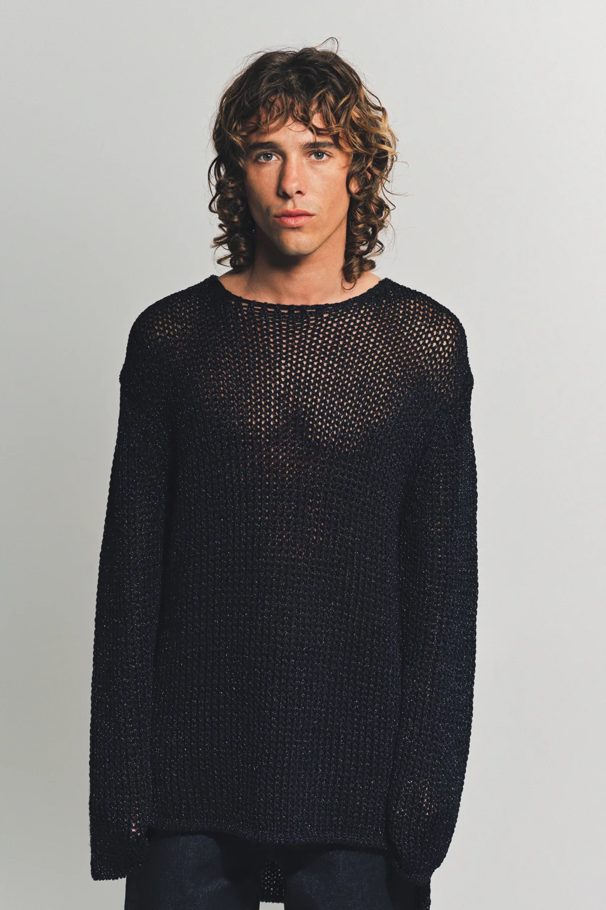 COMME DES GARCONS HOMME PLUS | WOOL NYLON LONG SLEEVE TEE - Image 2