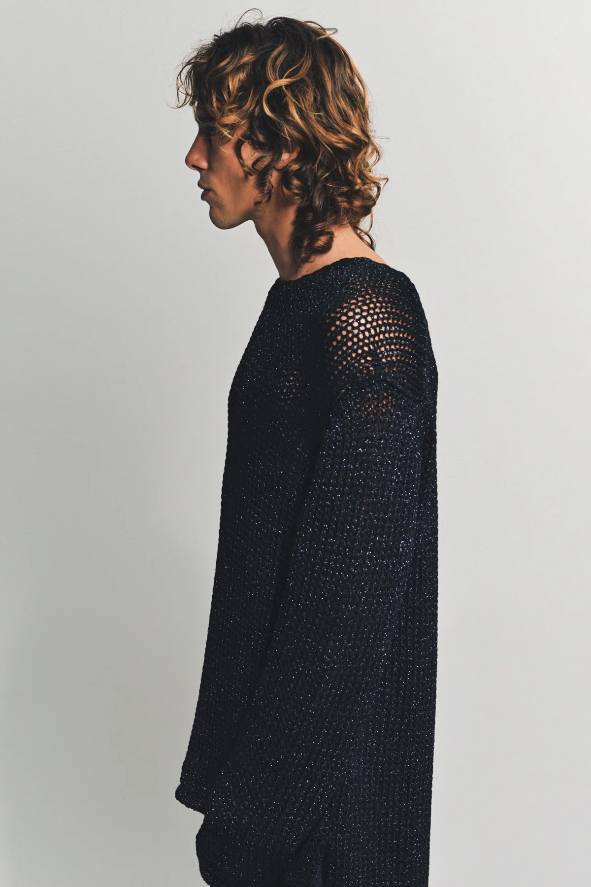 COMME DES GARCONS HOMME PLUS | WOOL NYLON LONG SLEEVE TEE - Image 3