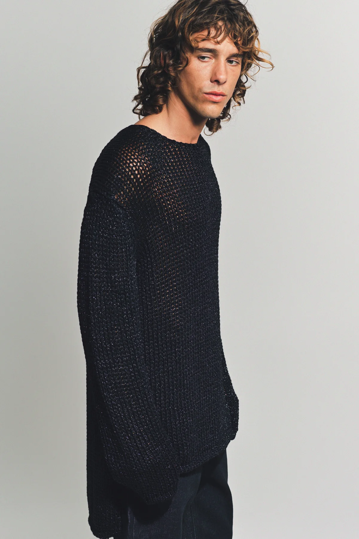 COMME DES GARCONS HOMME PLUS | WOOL NYLON LONG SLEEVE TEE - Image 5