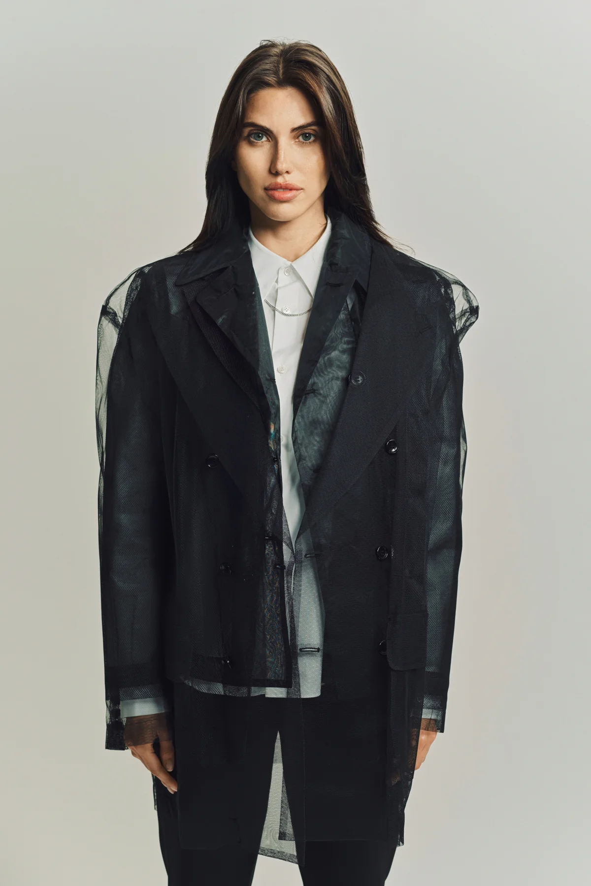 COMME DES GARCONS | LAYERED TULLE BLAZER - Image 2