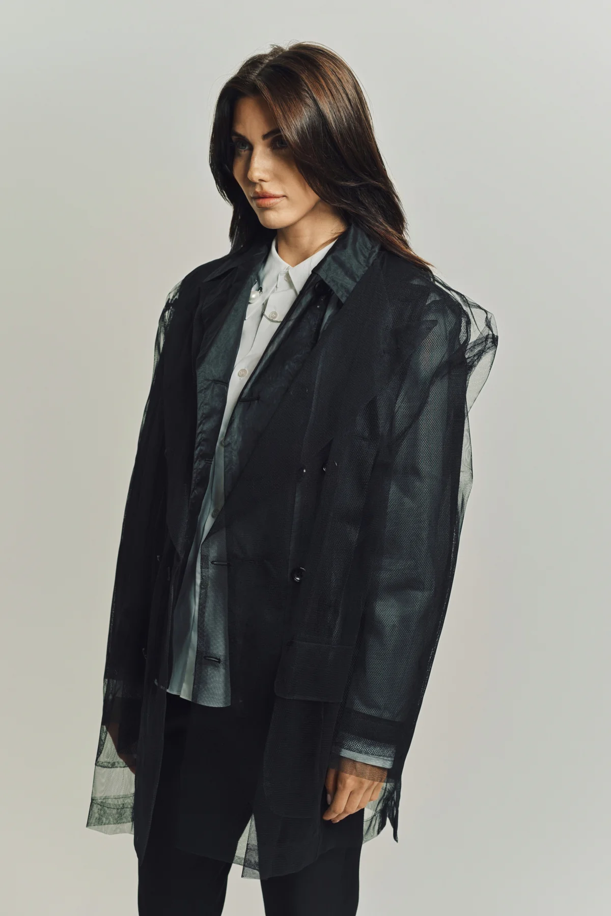 COMME DES GARCONS | LAYERED TULLE BLAZER - Image 3