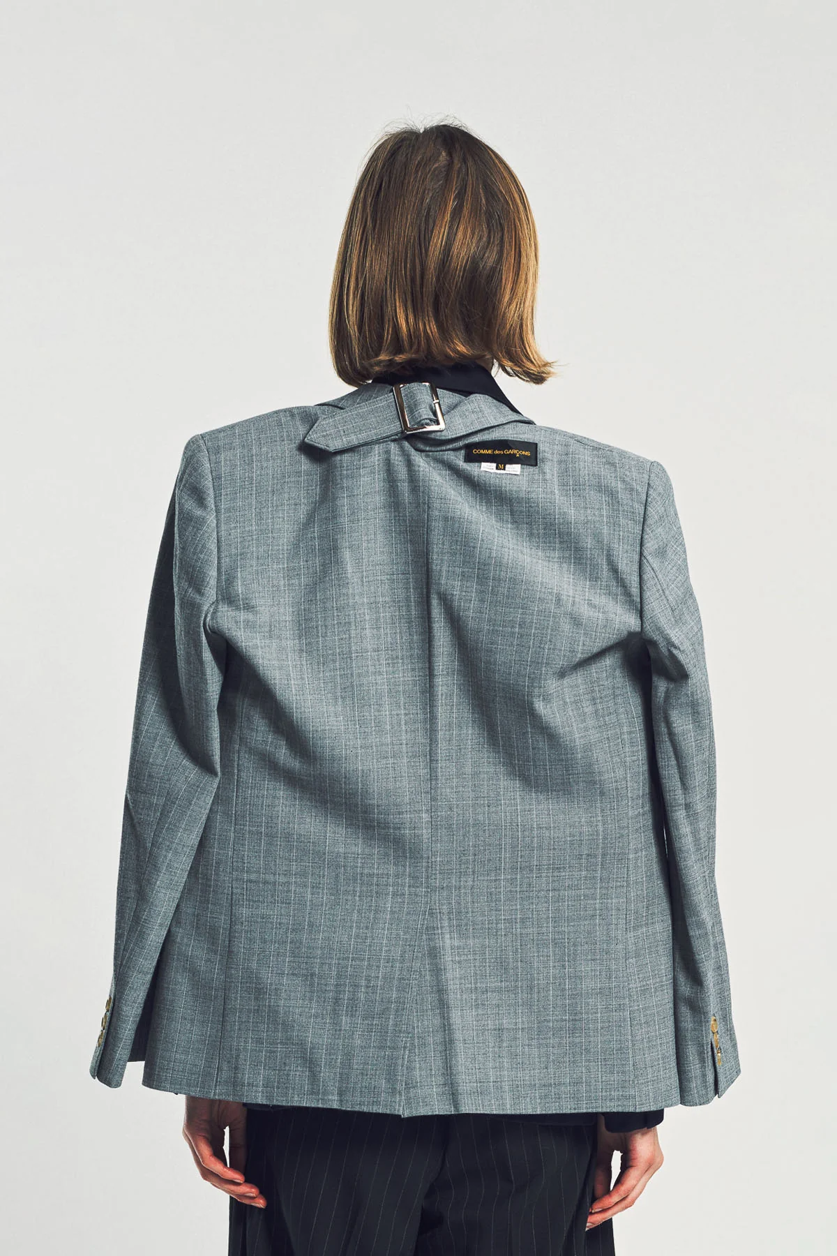 COMME DES GARCONS | STRIPED MIX BLAZER - Image 4