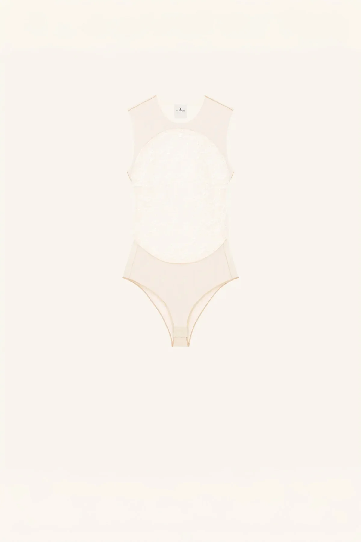 COURRÈGES | ILLUSION CIRCLE LACE BODYSUIT