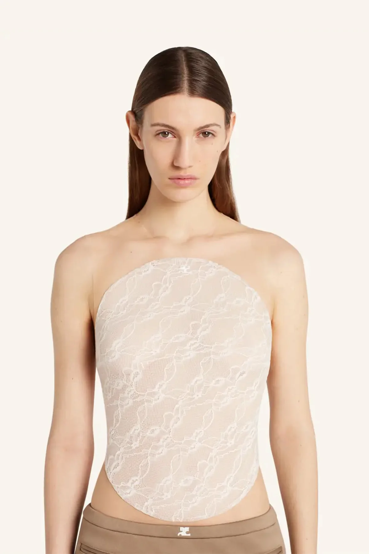 COURRÈGES | ILLUSION CIRCLE LACE BODYSUIT - Image 5