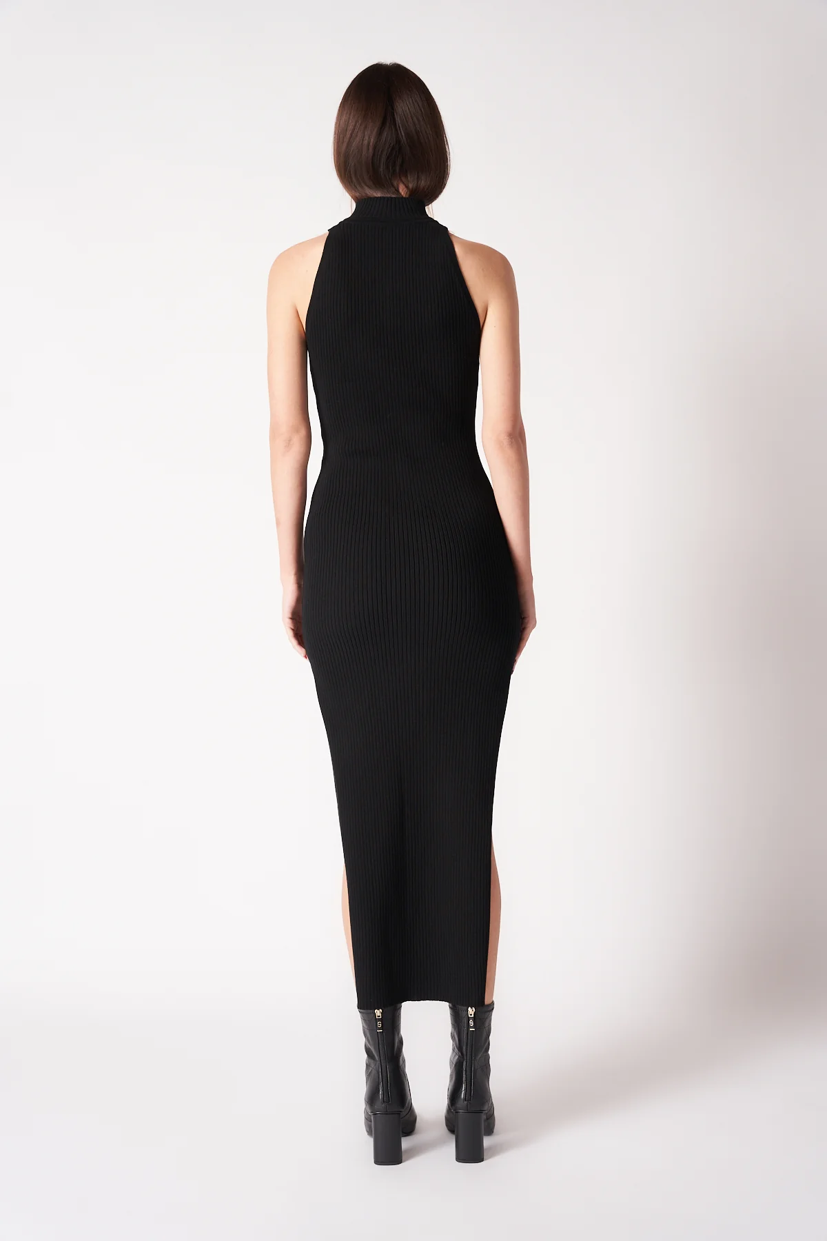 COURRÈGES | RIB DIAMOND NECK DRESS - Image 4
