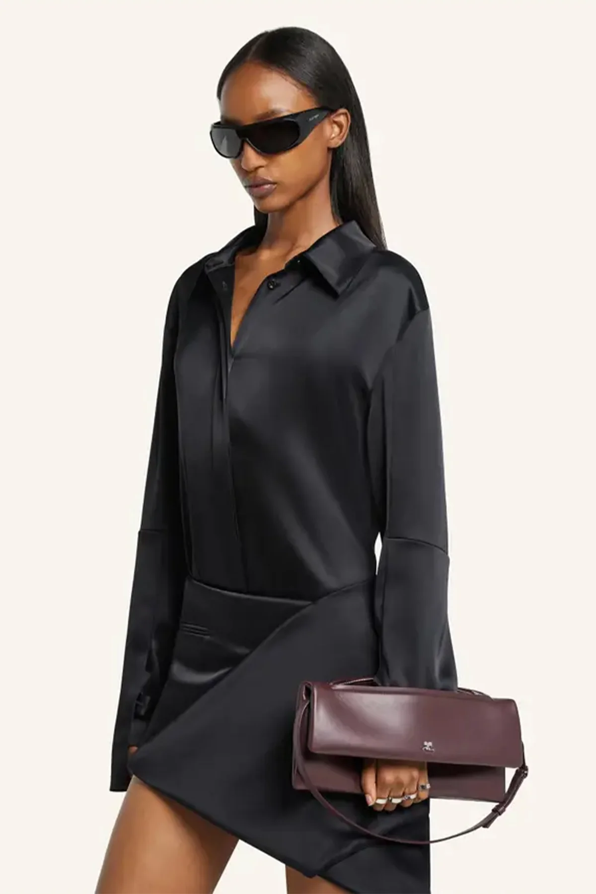 COURRÈGES | SATIN SHIRT - Image 5