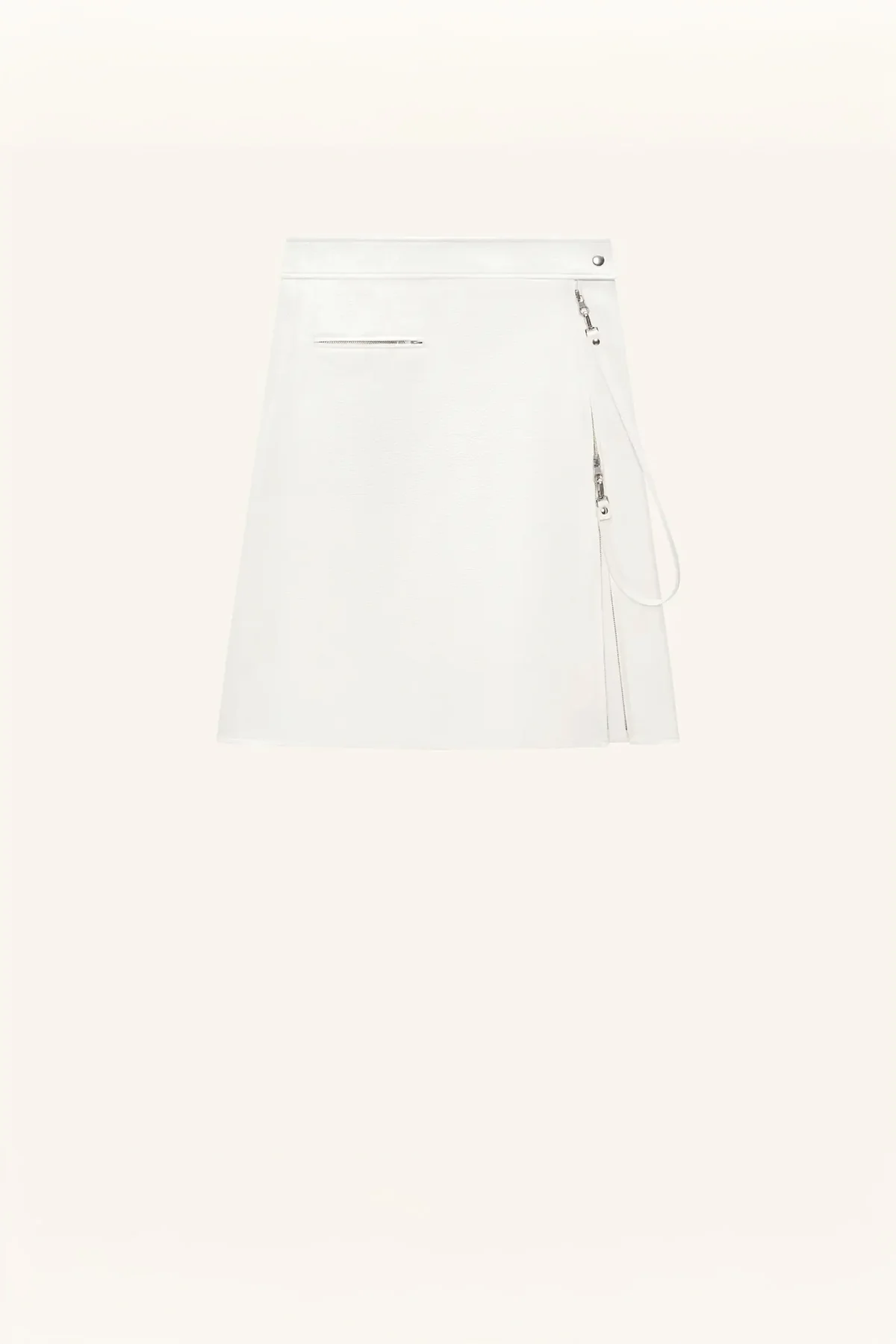 COURRÈGES | ZIPPED VINYL SKIRT