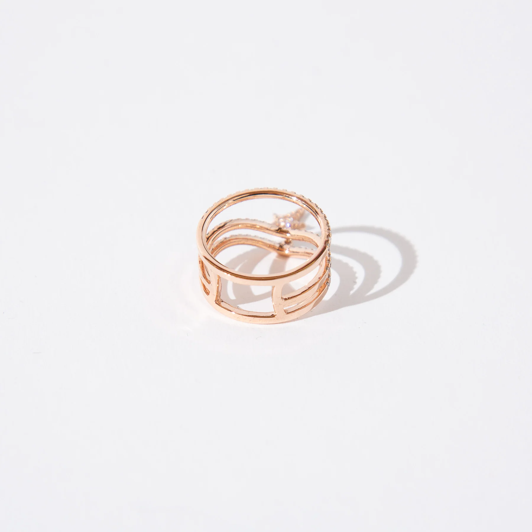 DIANE KORDAS | COSMOS EXPLOSION TRIPLE CURVED DIAMOND RING - Image 3