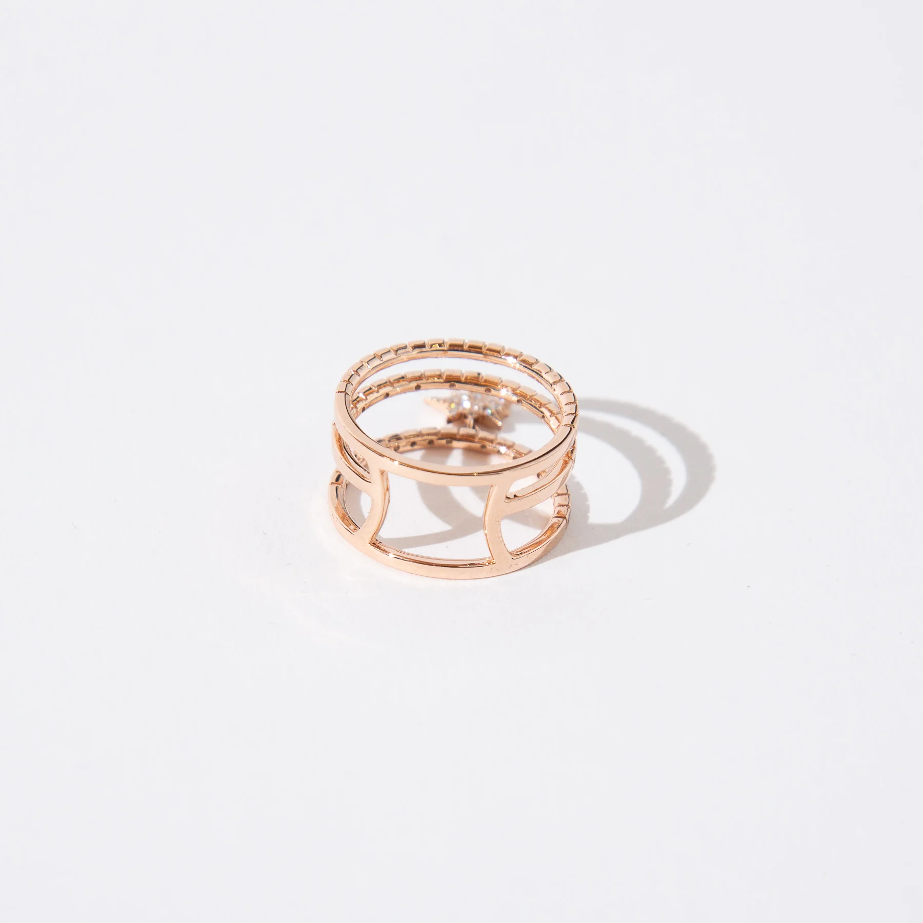 DIANE KORDAS | TRIPLE COSMOS EXPLOSION STAR CHARM DIAMOND RING - Image 3