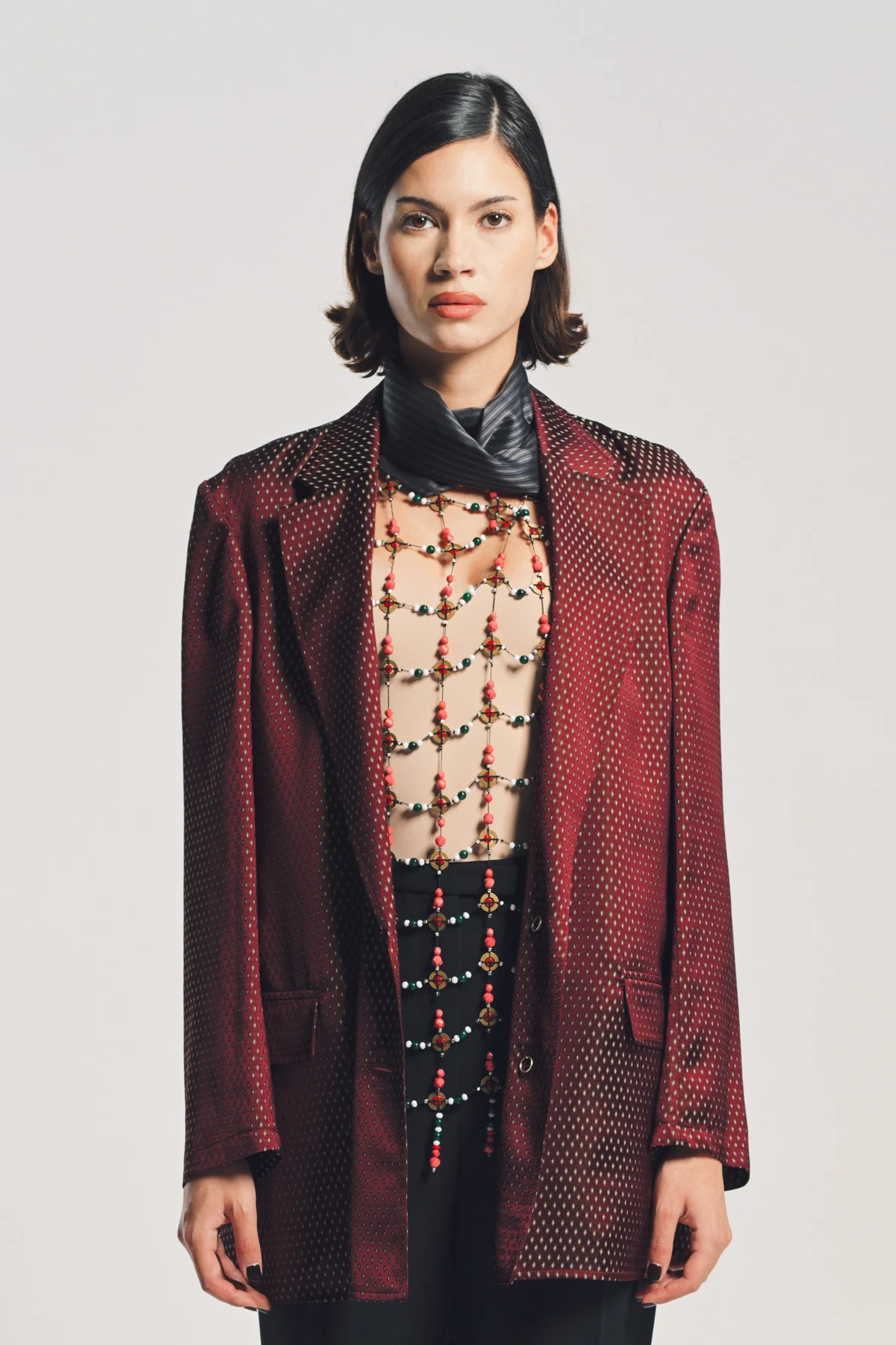 DRIES VAN NOTEN | DIAMOND JACQUARD BLAZER - Image 2