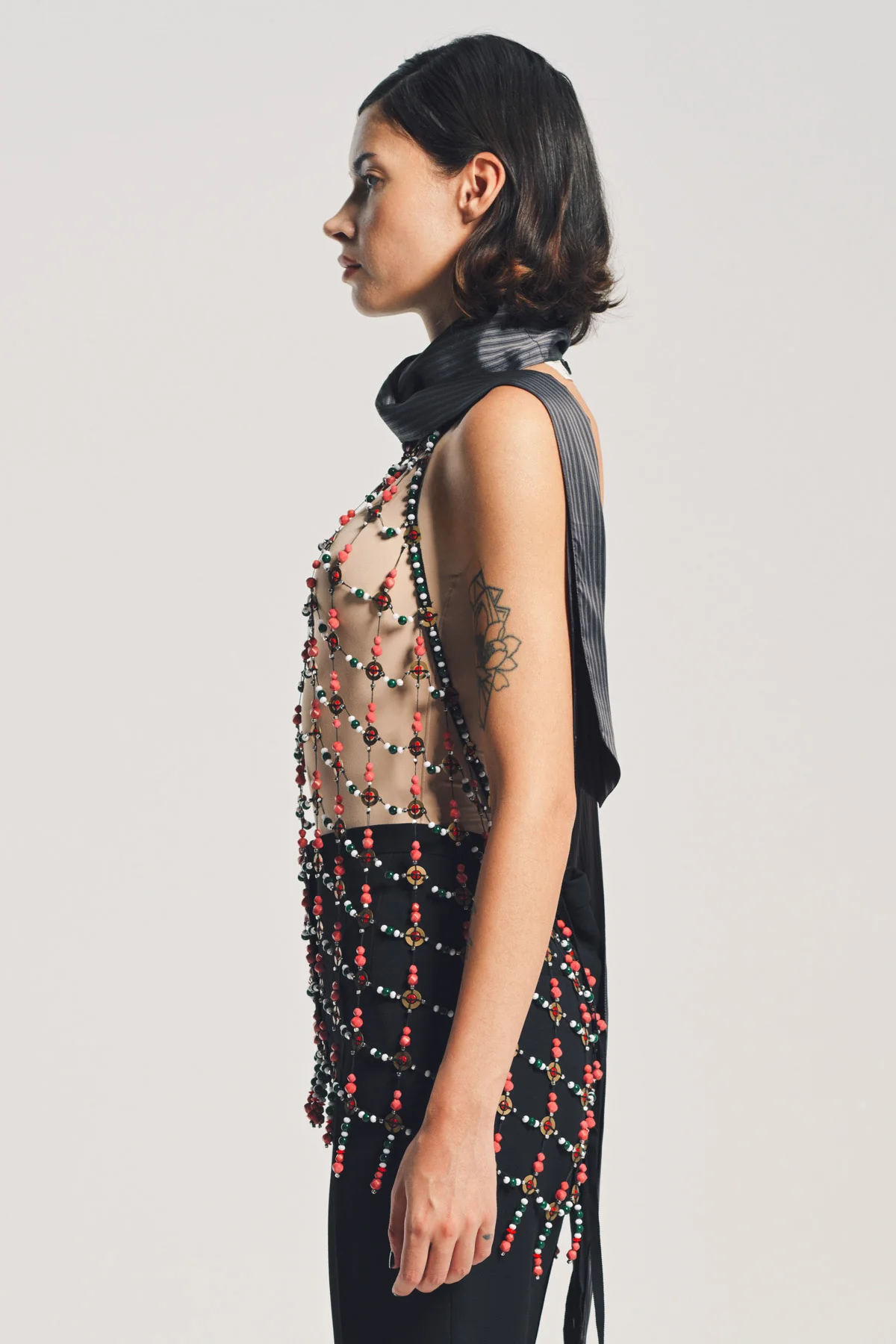 DRIES VAN NOTEN | EMBELLISHED HALTER TOP - Image 3