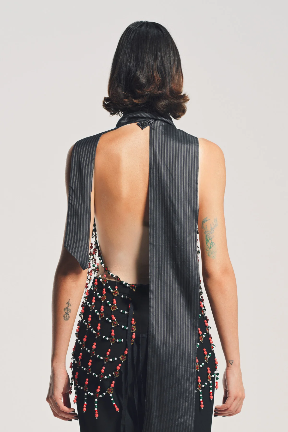 DRIES VAN NOTEN | EMBELLISHED HALTER TOP - Image 4