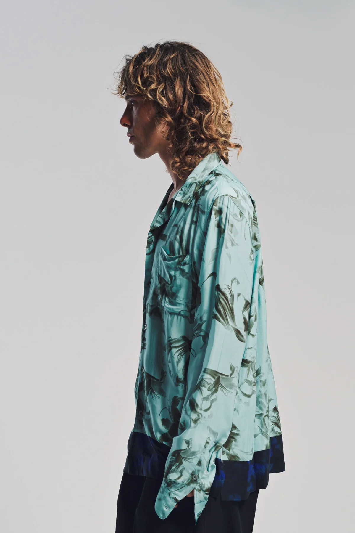 DRIES VAN NOTEN | FLOWER BORDER LONG SLEEVE SHIRT - Image 3