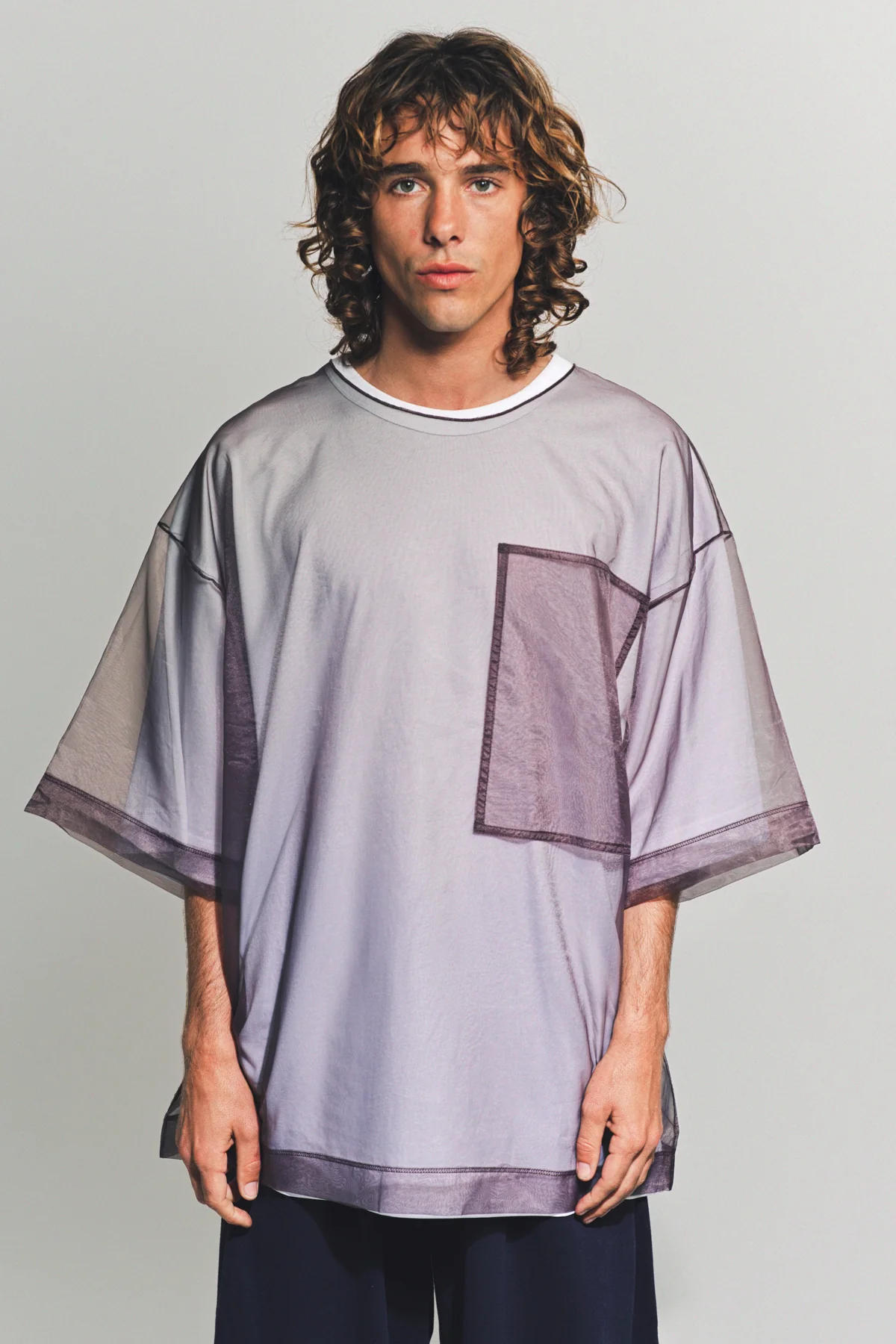 DRIES VAN NOTEN | HEATON LAYERED SHORT SLEEVE TEE - Image 2
