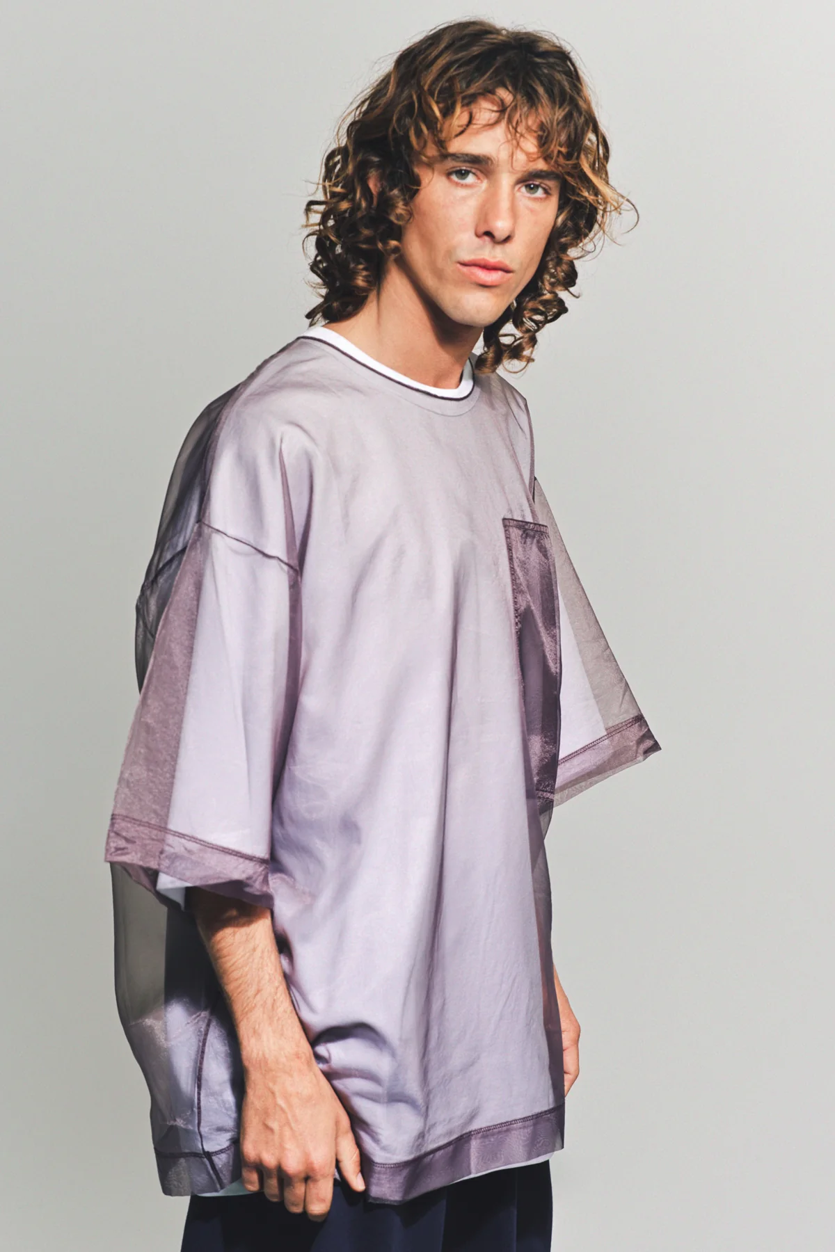 DRIES VAN NOTEN | HEATON LAYERED SHORT SLEEVE TEE - Image 5