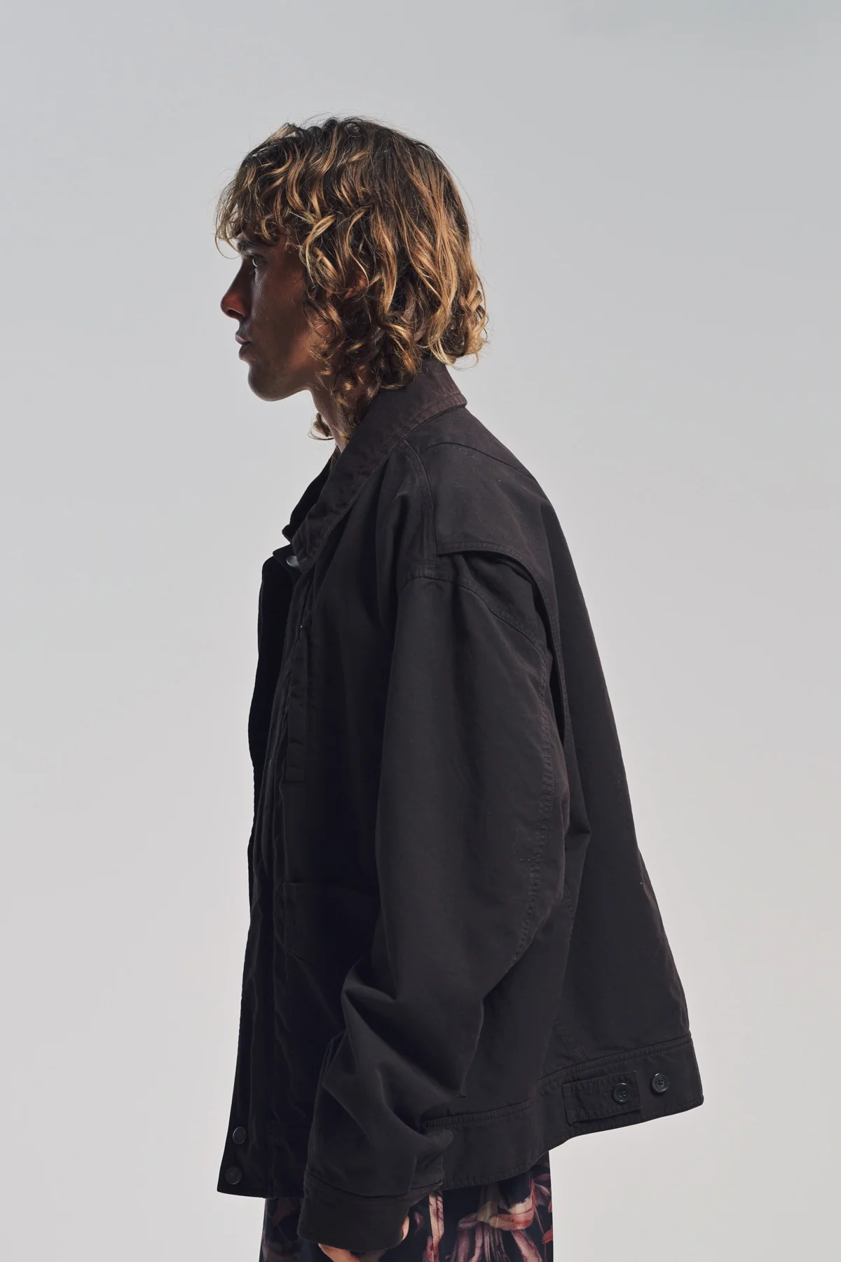 DRIES VAN NOTEN | OVERDYED DOUBLE WEAVE JACKET - Image 3