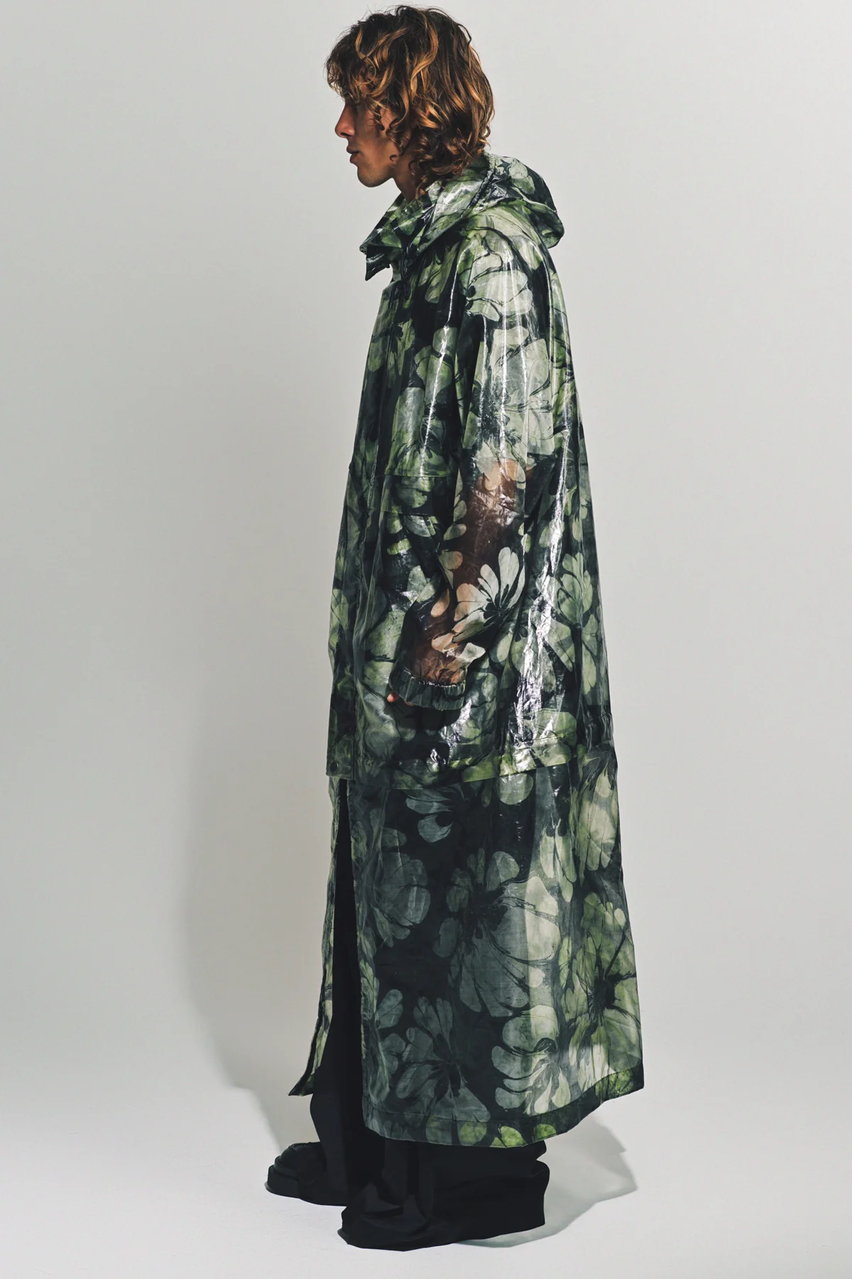 DRIES VAN NOTEN | PRINTED HOODED COAT - Image 3
