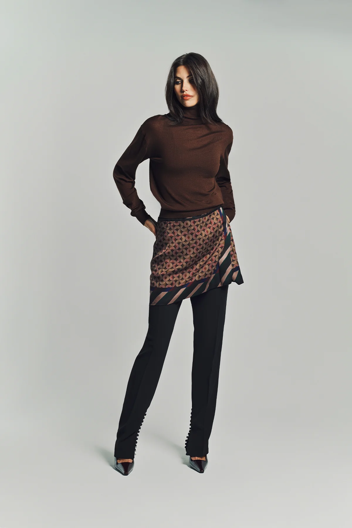 DRIES VAN NOTEN | PRINTED WRAP SKIRT