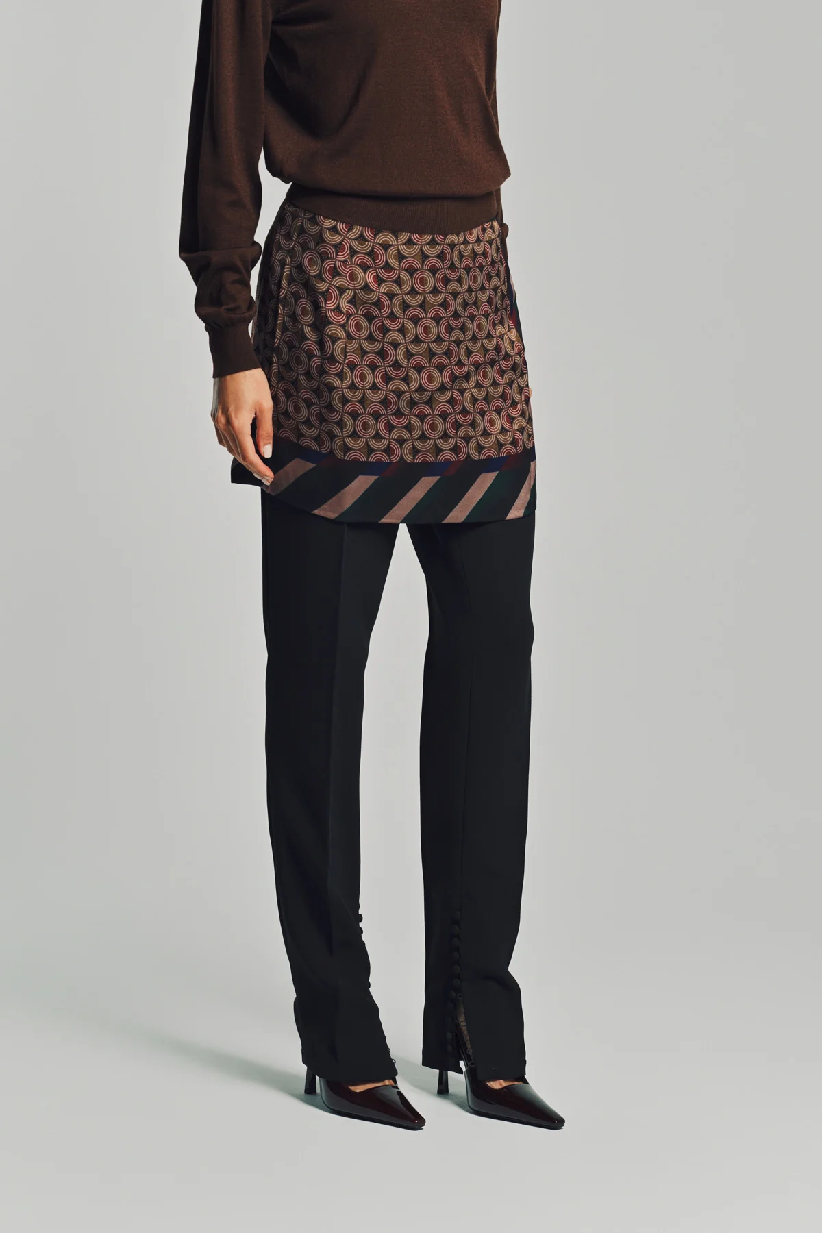 DRIES VAN NOTEN | PRINTED WRAP SKIRT - Image 4