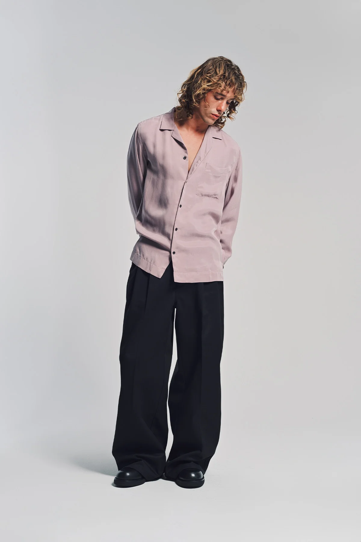 DRIES VAN NOTEN | SAND WASHED LONG SLEEVE SHIRT