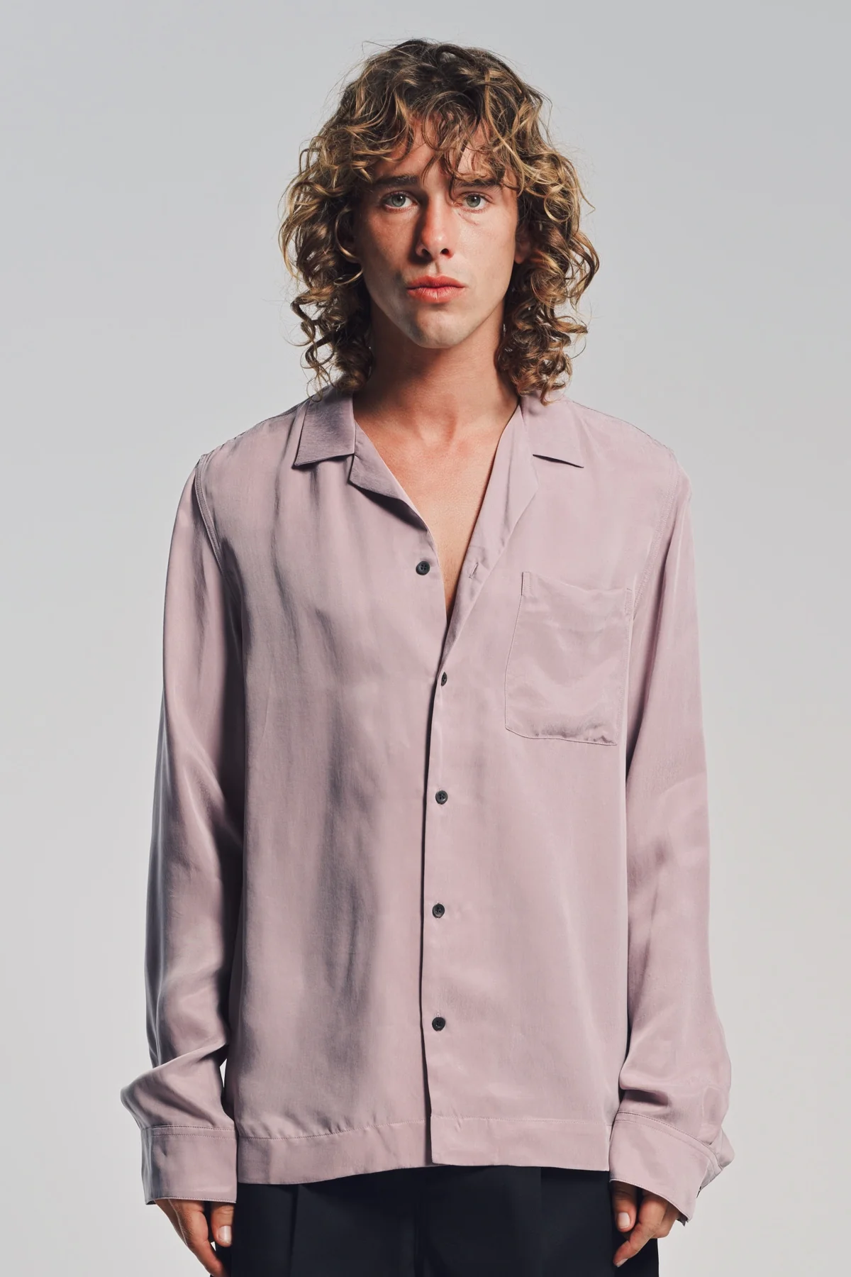 DRIES VAN NOTEN | SAND WASHED LONG SLEEVE SHIRT - Image 2