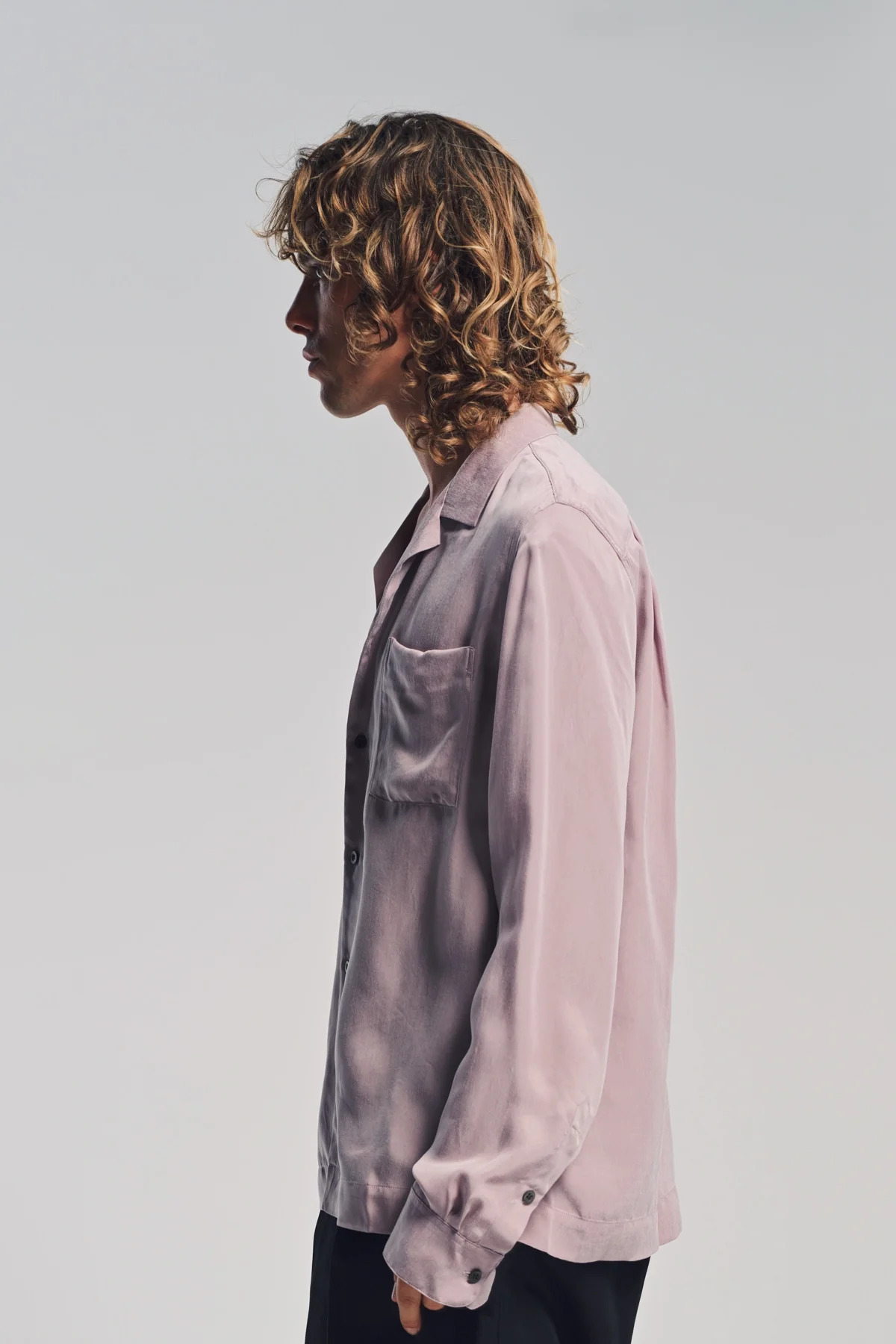 DRIES VAN NOTEN | SAND WASHED LONG SLEEVE SHIRT - Image 3