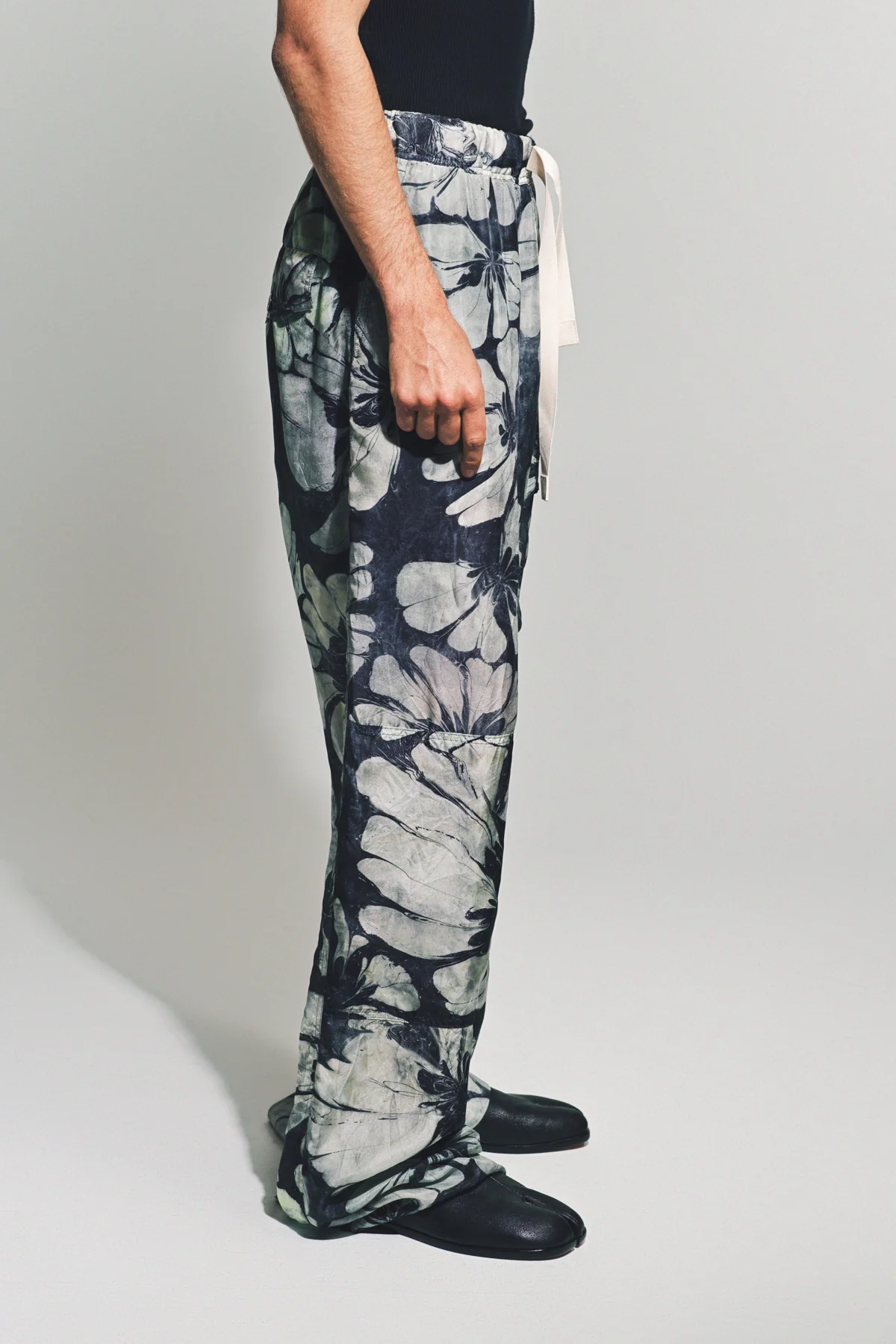 DRIES VAN NOTEN | SILK DRAWSTRING PANTS - Image 5