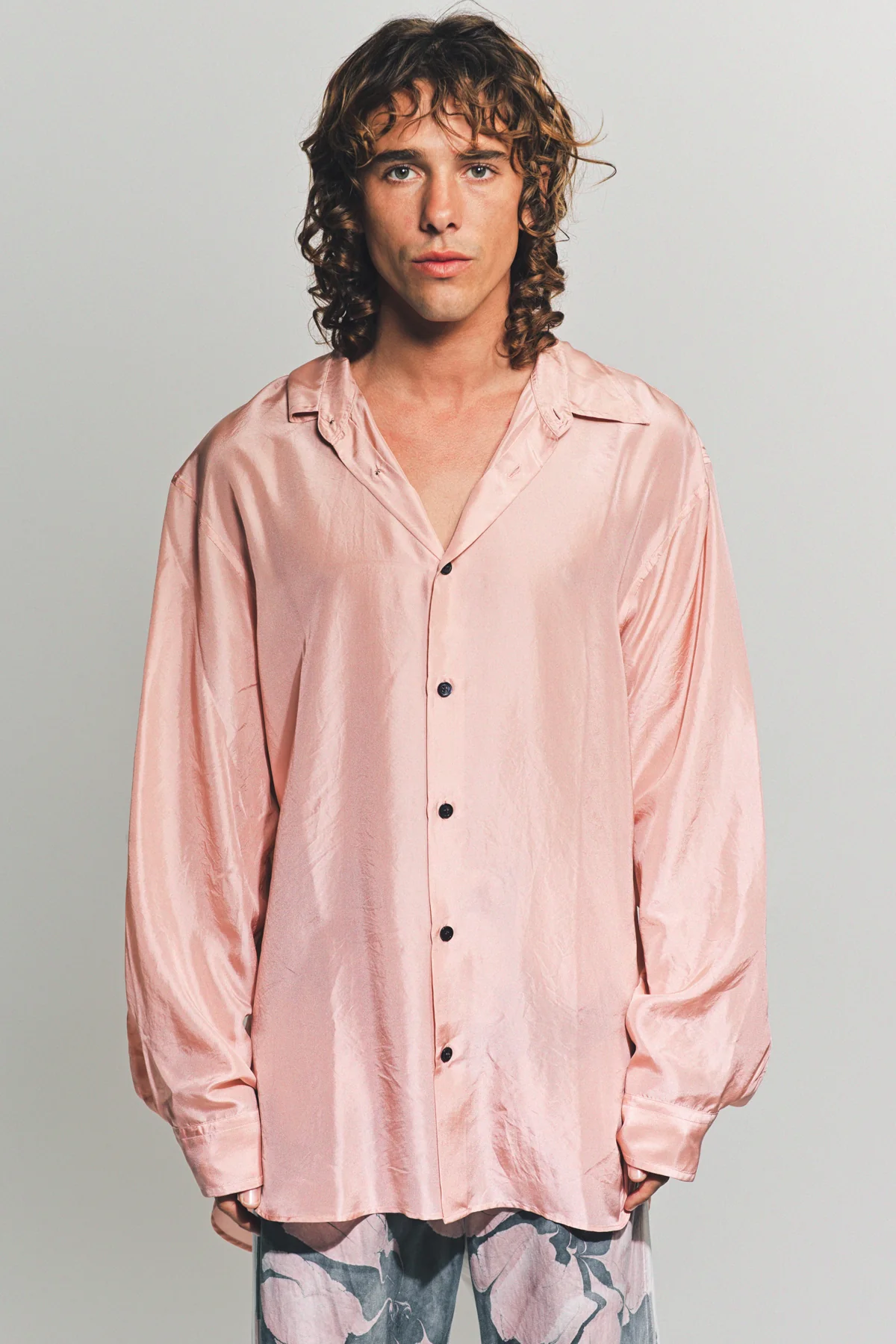 DRIES VAN NOTEN | SILK LONG SLEEVE SHIRT - Image 2