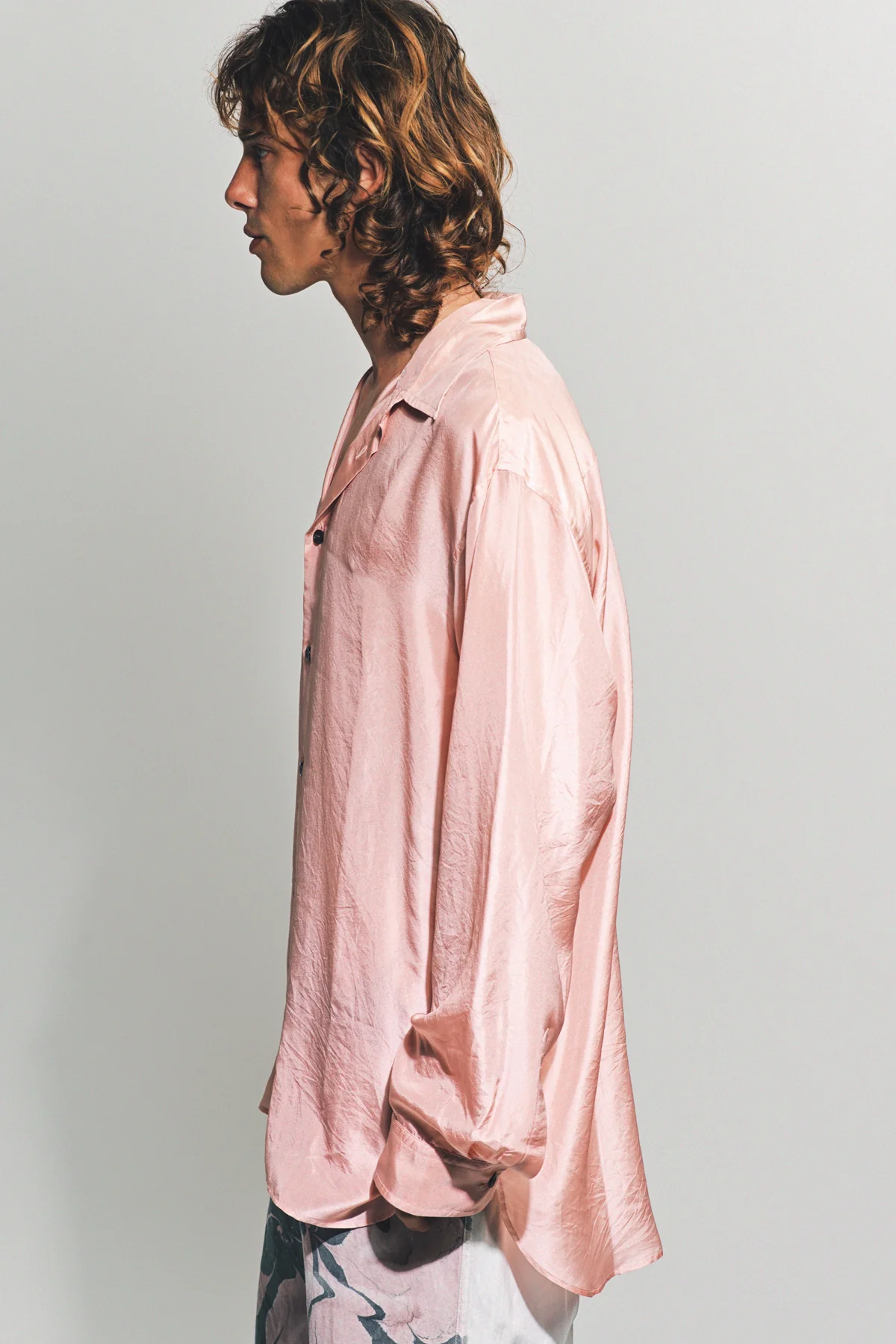 DRIES VAN NOTEN | SILK LONG SLEEVE SHIRT - Image 3