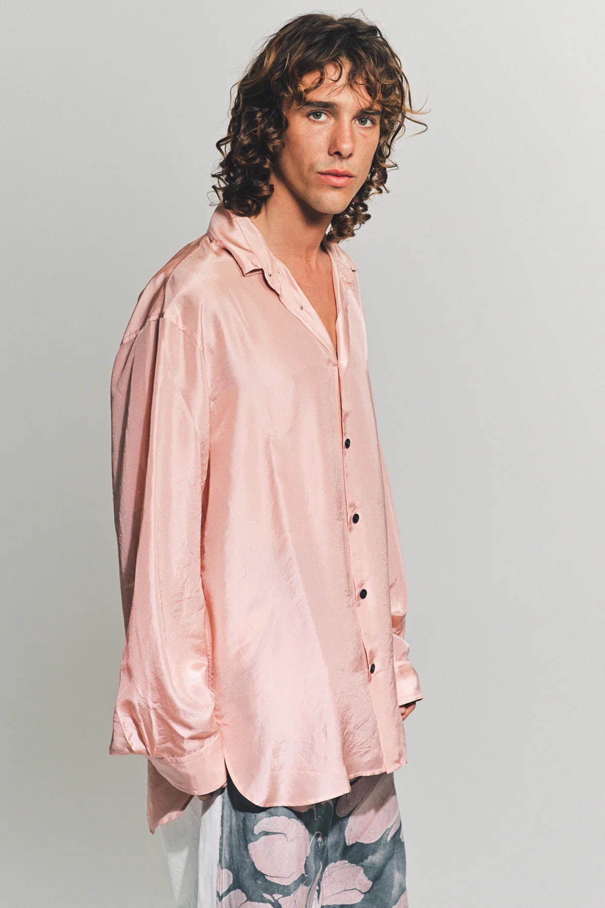 DRIES VAN NOTEN | SILK LONG SLEEVE SHIRT - Image 5