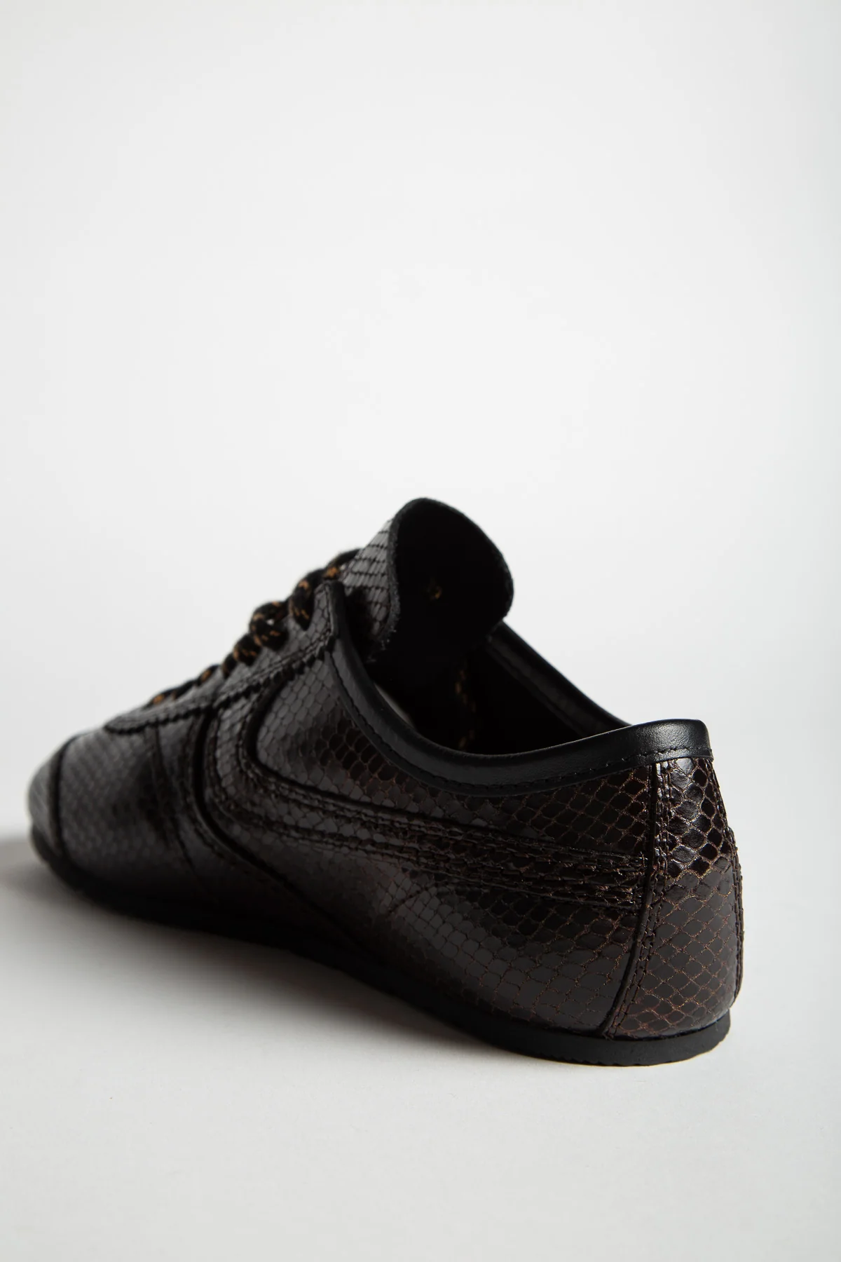 DRIES VAN NOTEN | SNAKE EMBOSSED LOW SNEAKERS - Image 4