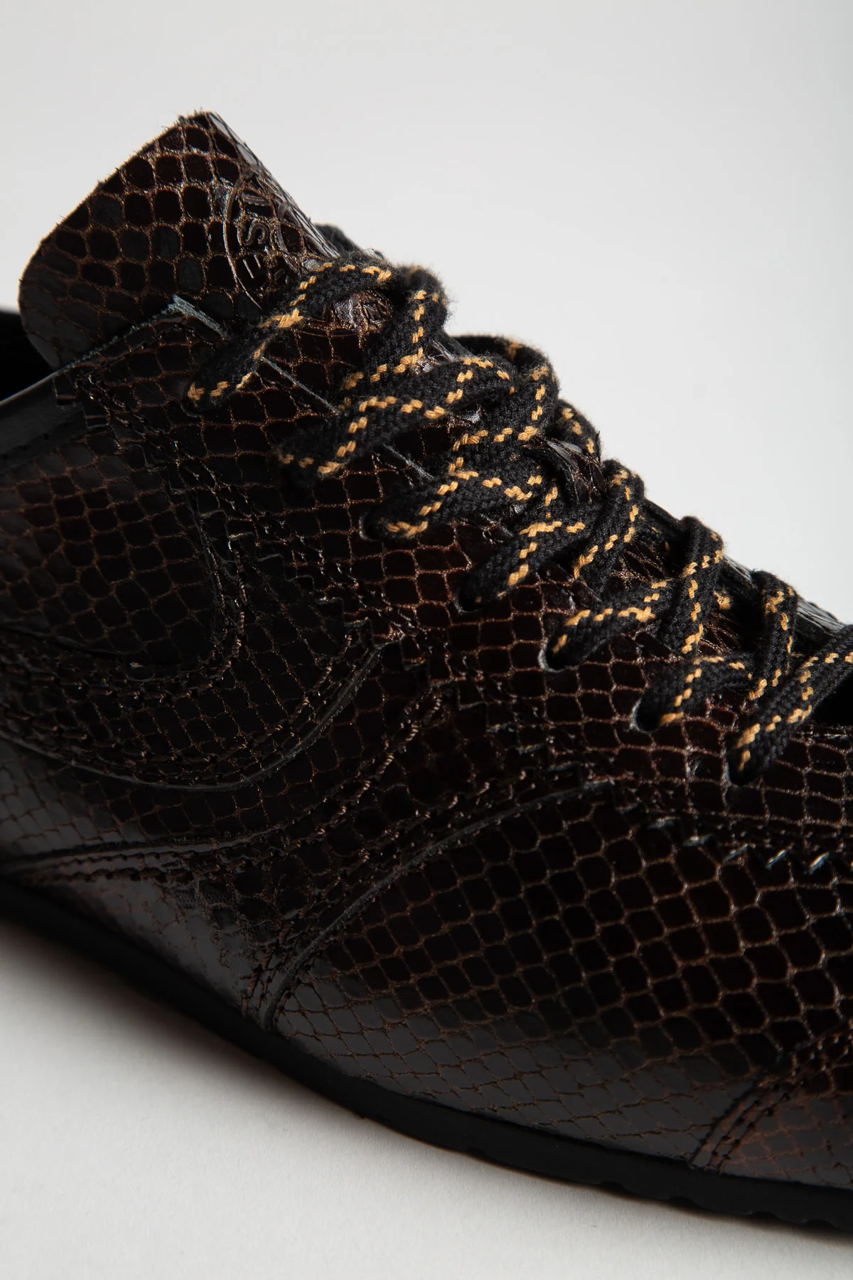 DRIES VAN NOTEN | SNAKE EMBOSSED LOW SNEAKERS - Image 5