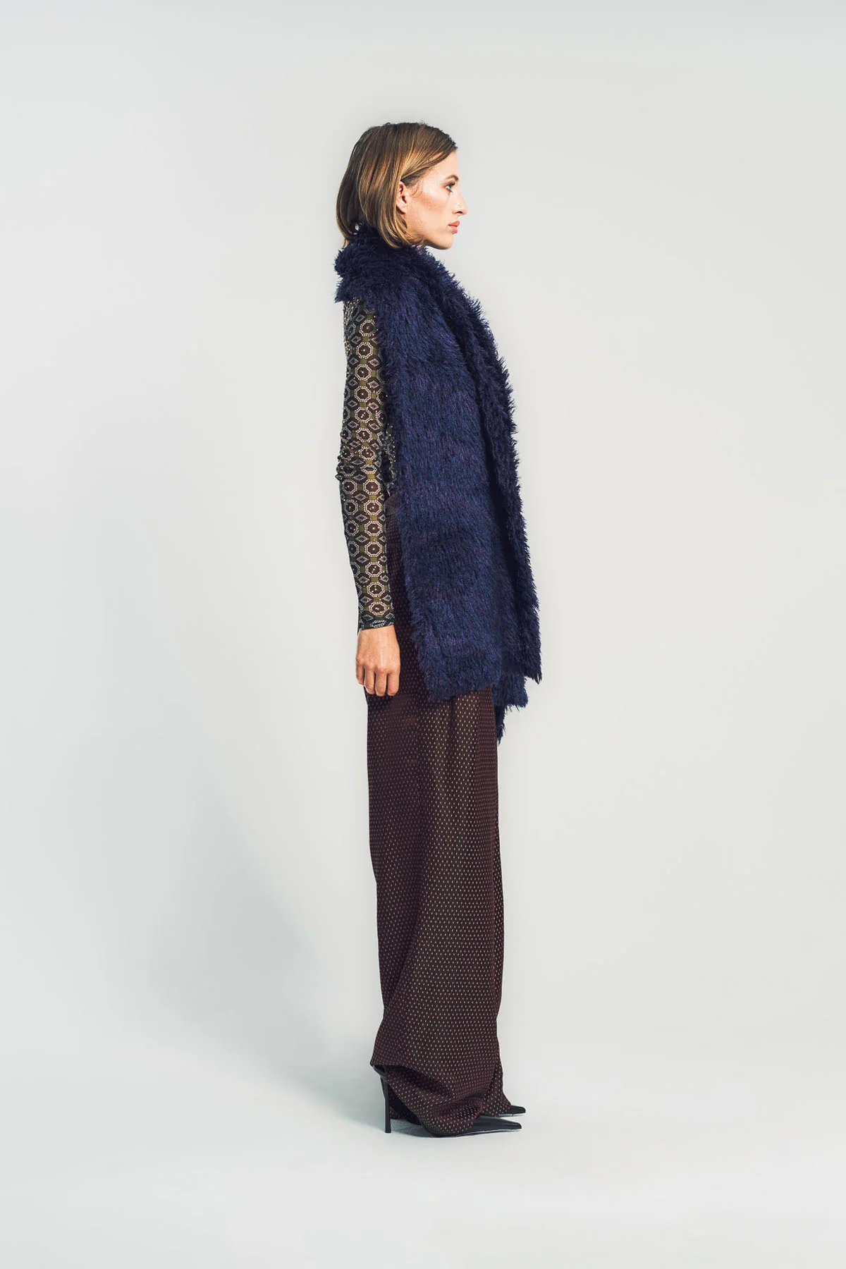 DRIES VAN NOTEN | STRIPE FUZZY SCARF - Image 2