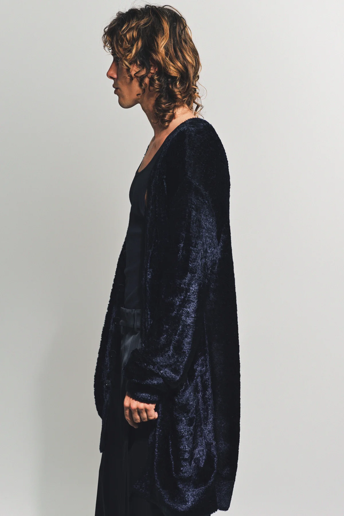DRIES VAN NOTEN | VELVET VISCOSE CARDIGAN - Image 3