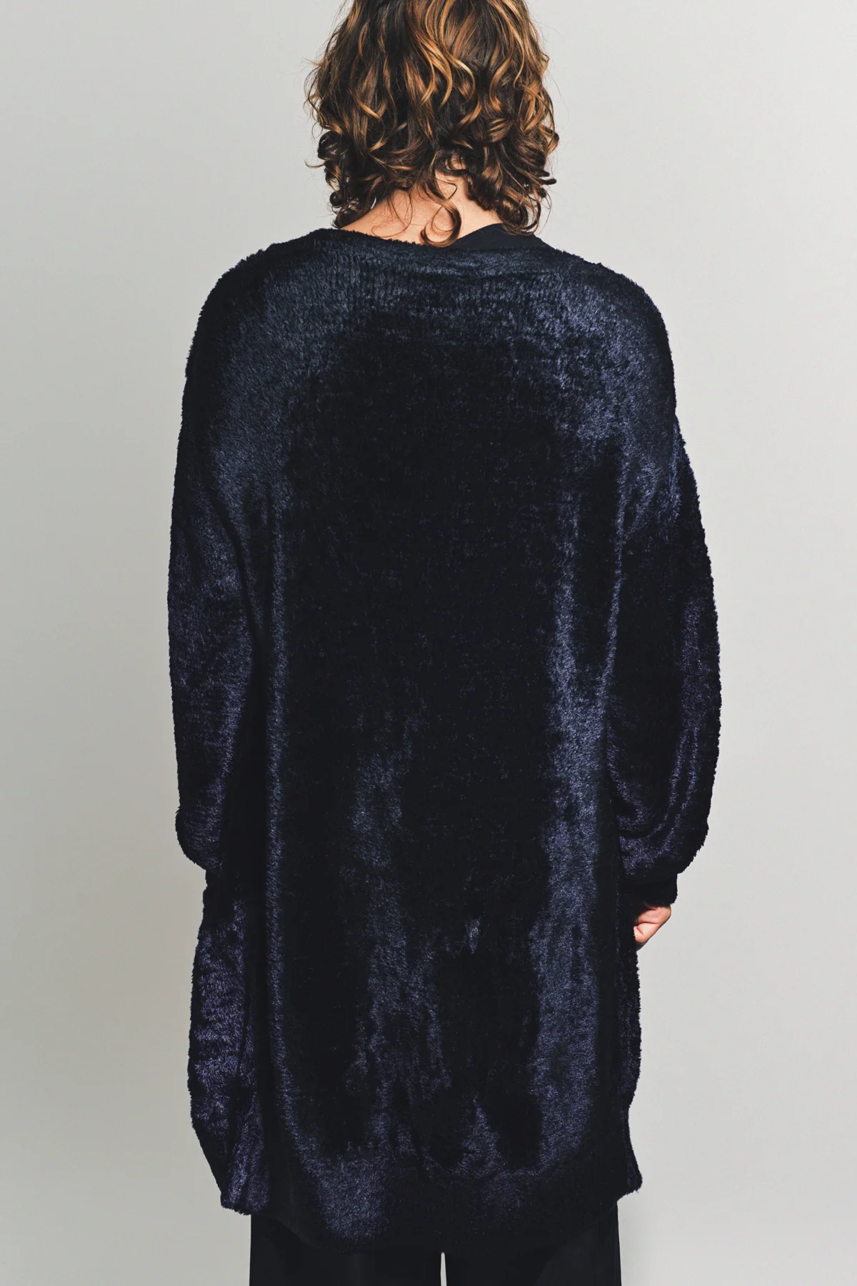 DRIES VAN NOTEN | VELVET VISCOSE CARDIGAN - Image 4