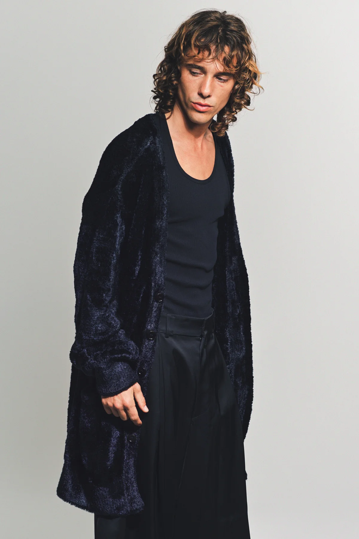 DRIES VAN NOTEN | VELVET VISCOSE CARDIGAN - Image 5