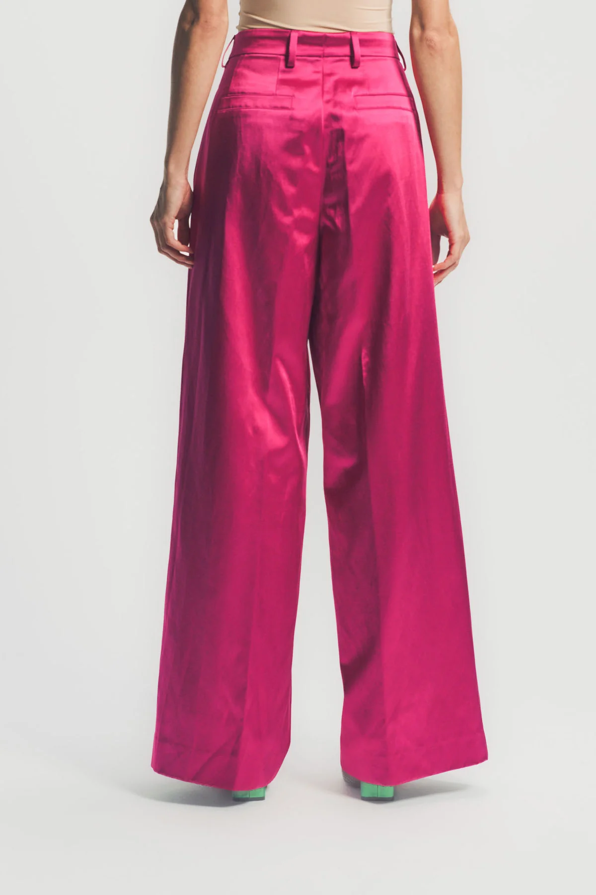 DRIES VAN NOTEN | WASHED SATIN PANTS - Image 4
