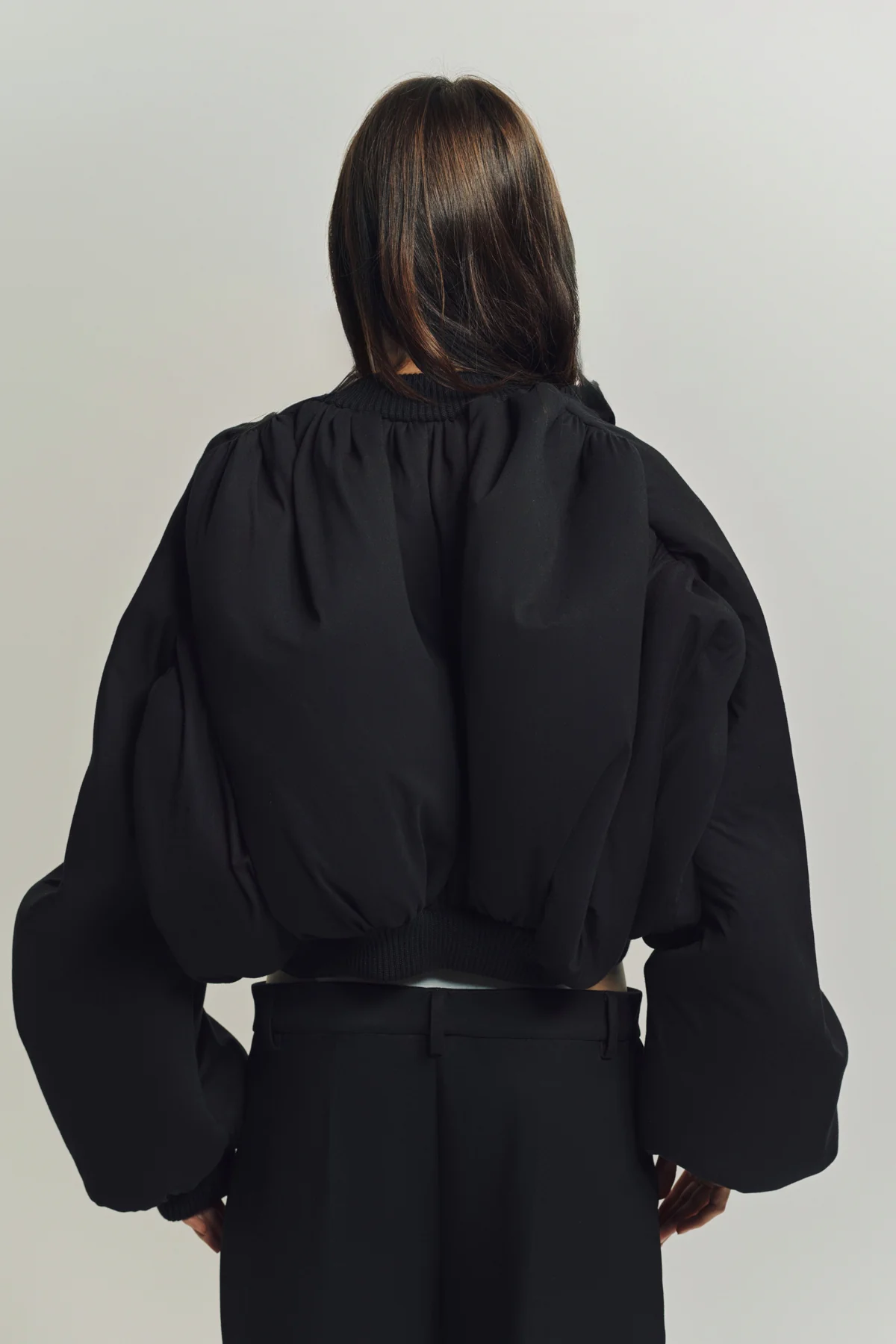 DURAN LANTINK | JERSEY RUCHED BOMBER - Image 5