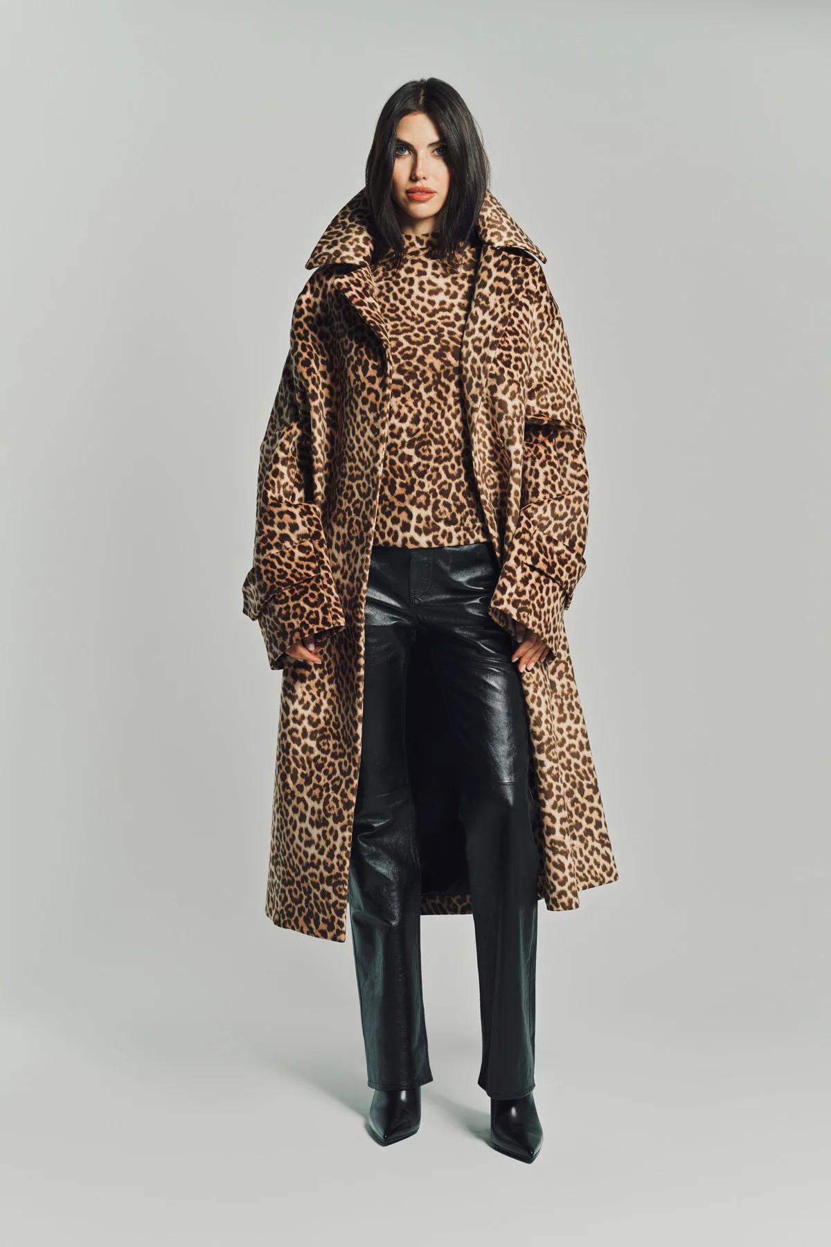 DURAN LANTINK | OVERSIZED LEOPARD TRENCH COAT - Image 2