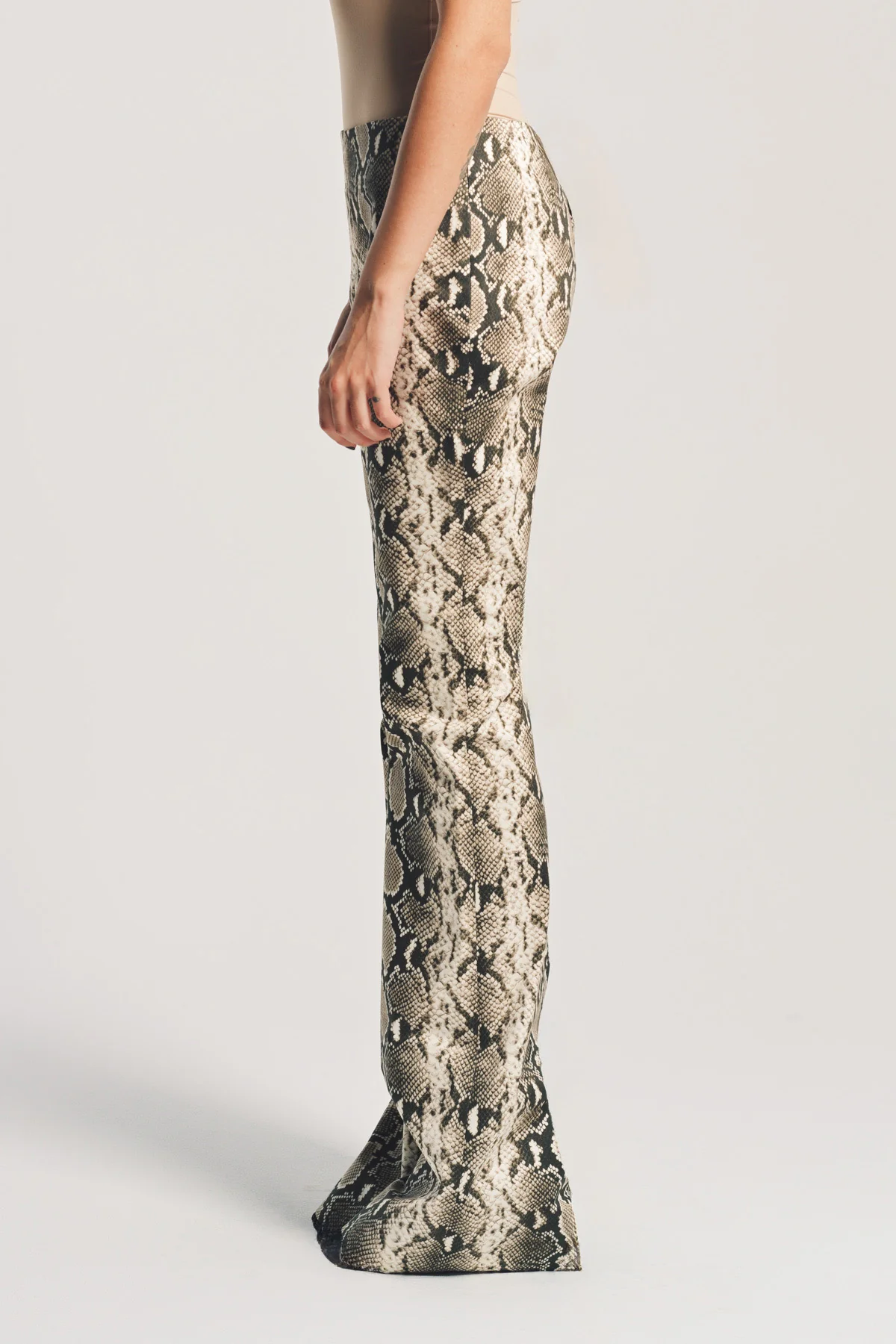 DURAN LANTINK | SNAKE PRINT FLARE PANTS - Image 3
