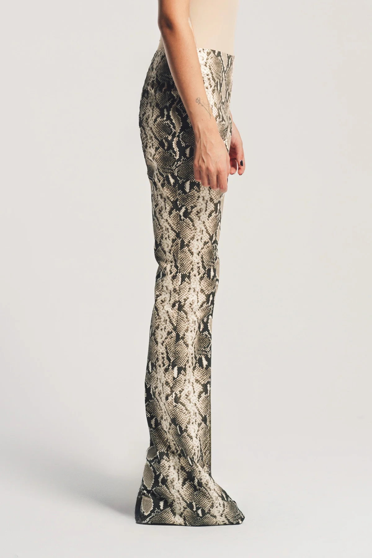 DURAN LANTINK | SNAKE PRINT FLARE PANTS - Image 5